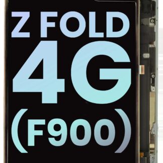 Inner OLED Display mit Rahmen für Samsung Galaxy Z Fold 4G (F900) (Service Pack) (Cosmos Black)