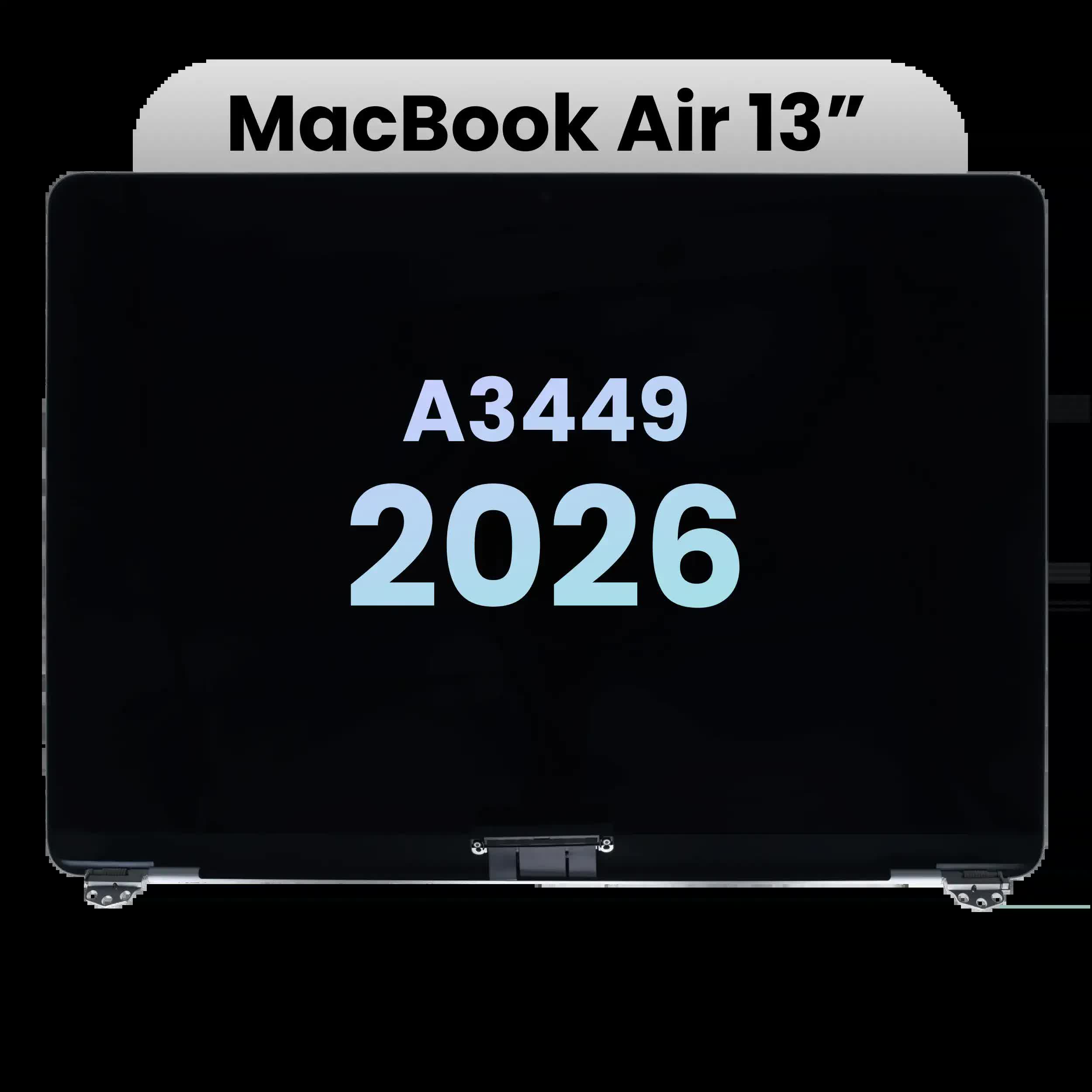 komplette LCD-Displayeinheit für MacBook Air 13" A3449 (2026) (Original) (Silver (Silber))