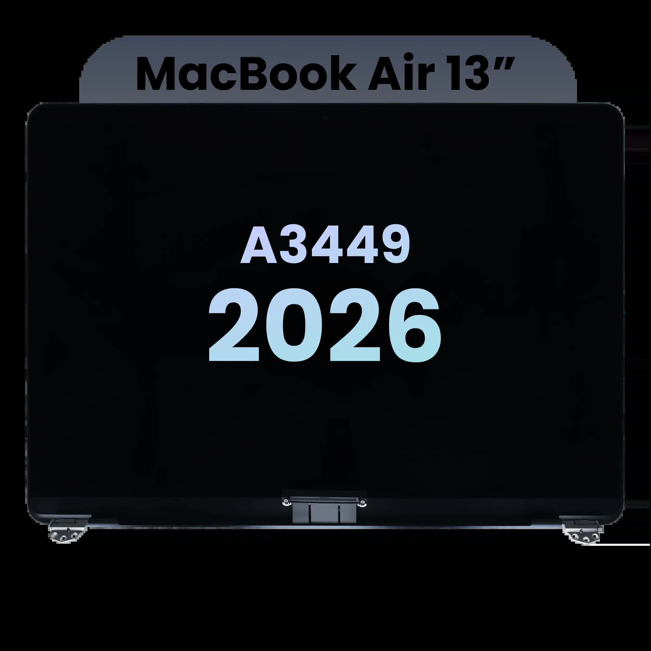 komplette LCD-Displayeinheit für MacBook Air 13" (A3449) (2026) (Original) (Starlight)