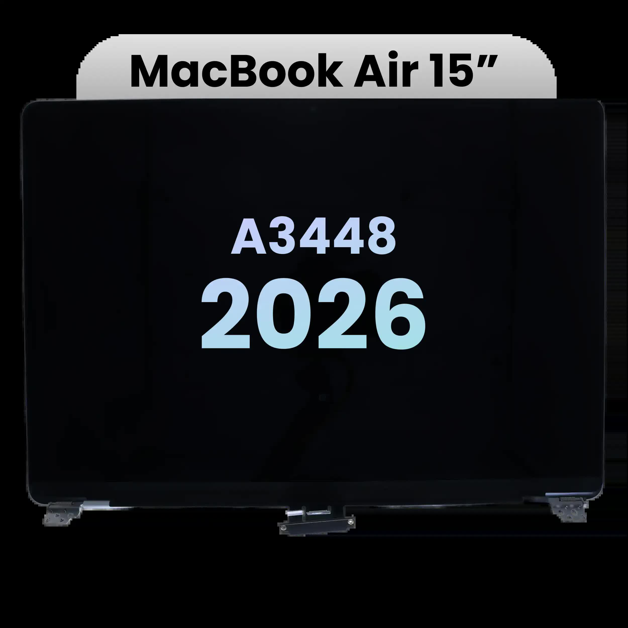 komplette LCD-Displayeinheit für MacBook Air 15" A3448 (2026) (Original) (Silver (Silber))