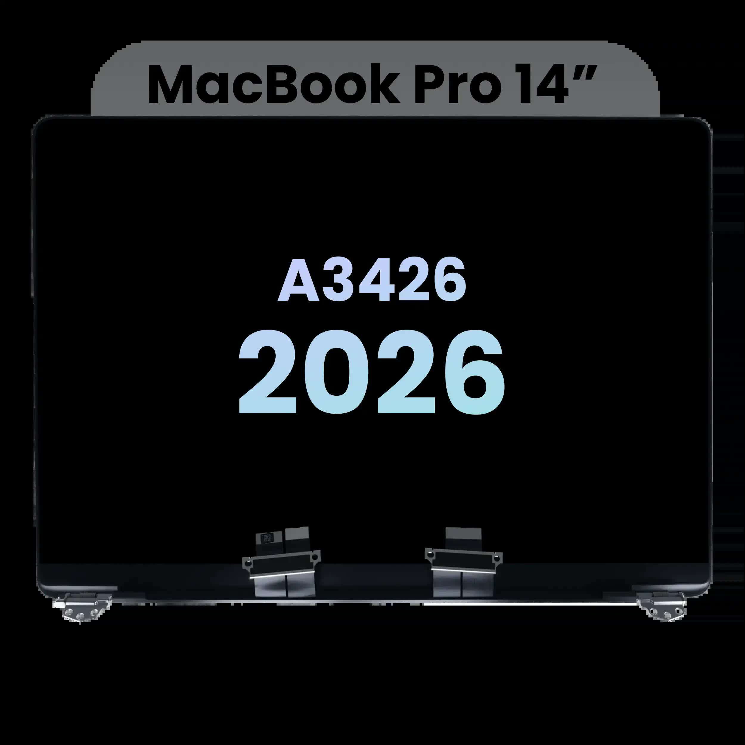 komplette LCD-Displayeinheit für MacBook Pro 14" A3426 (2026) (Original) (Space Black)