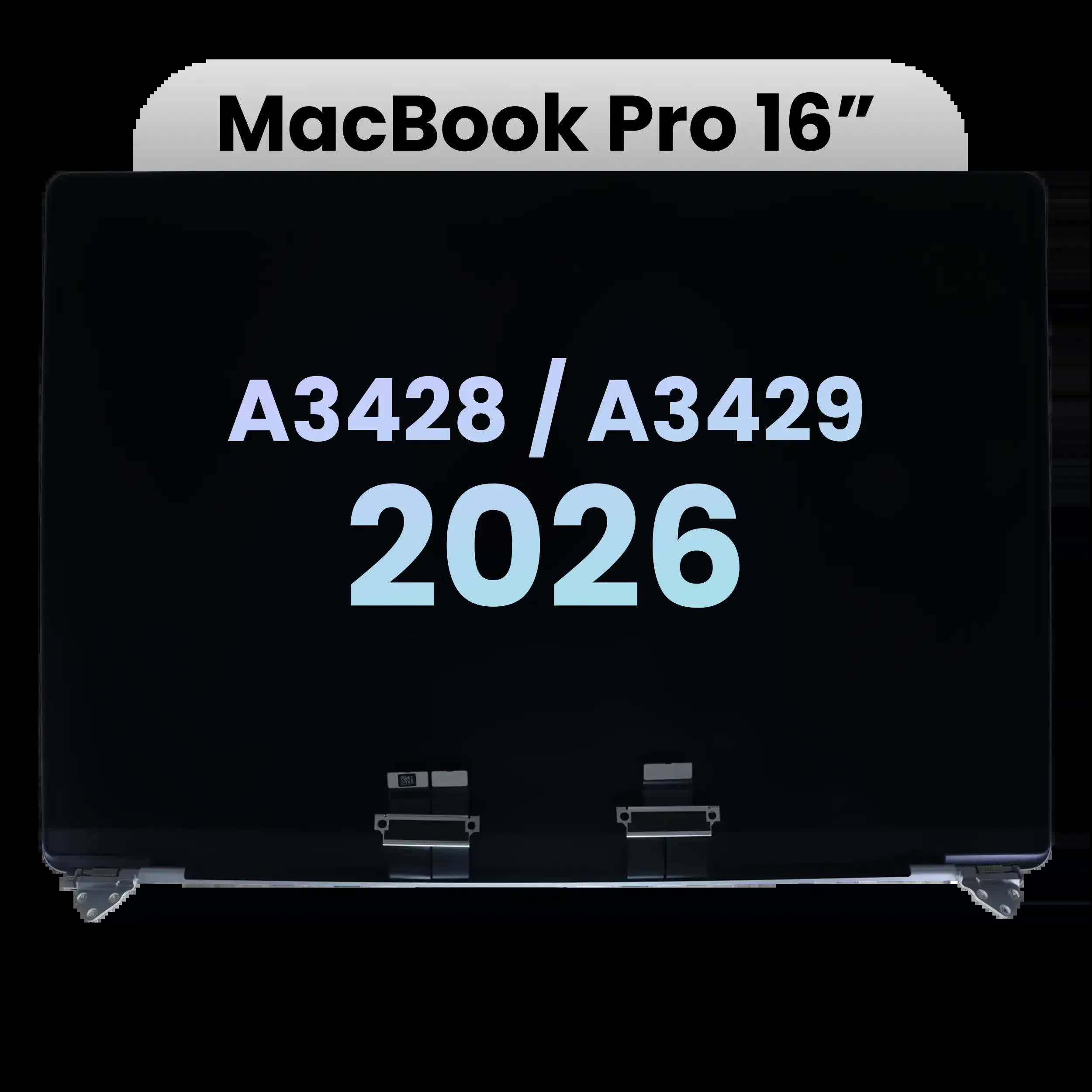komplette LCD-Displayeinheit für MacBook Pro 16" A3428 / A3429 (2026) (Original) (Silver (Silber))