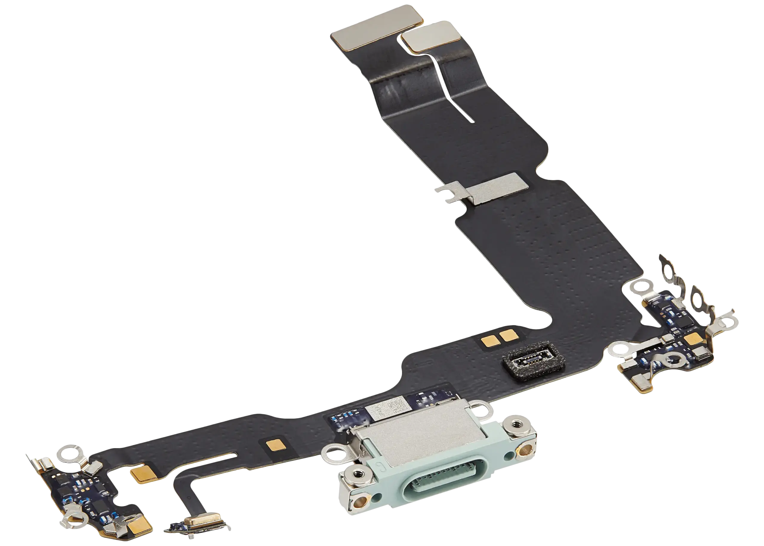 Ladebuchse Flexkabel für iPhone 15 Plus (ausgebautes Originalteil) (Green (Grün)) – Bild 4