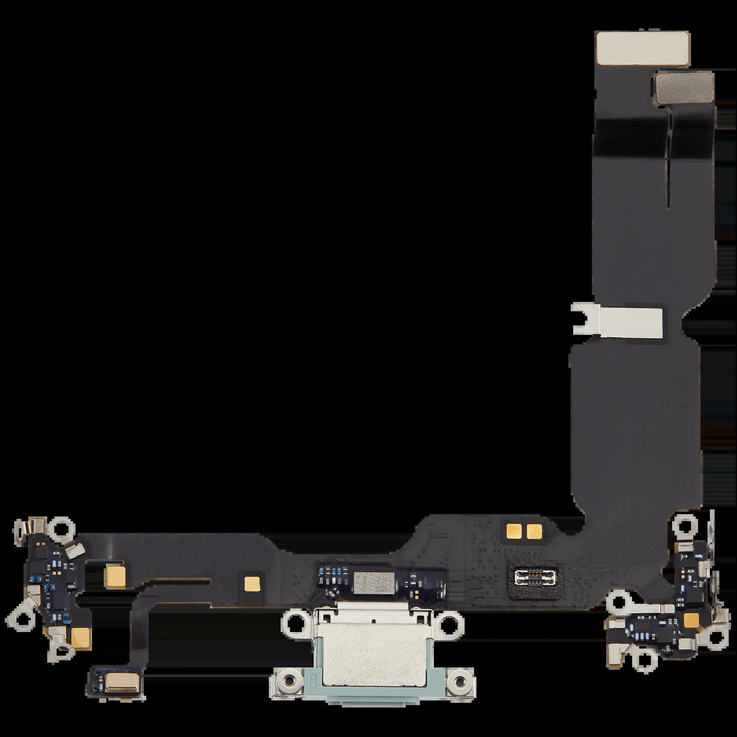 Ladebuchse Flexkabel für iPhone 15 Plus (ausgebautes Originalteil) (Green (Grün))