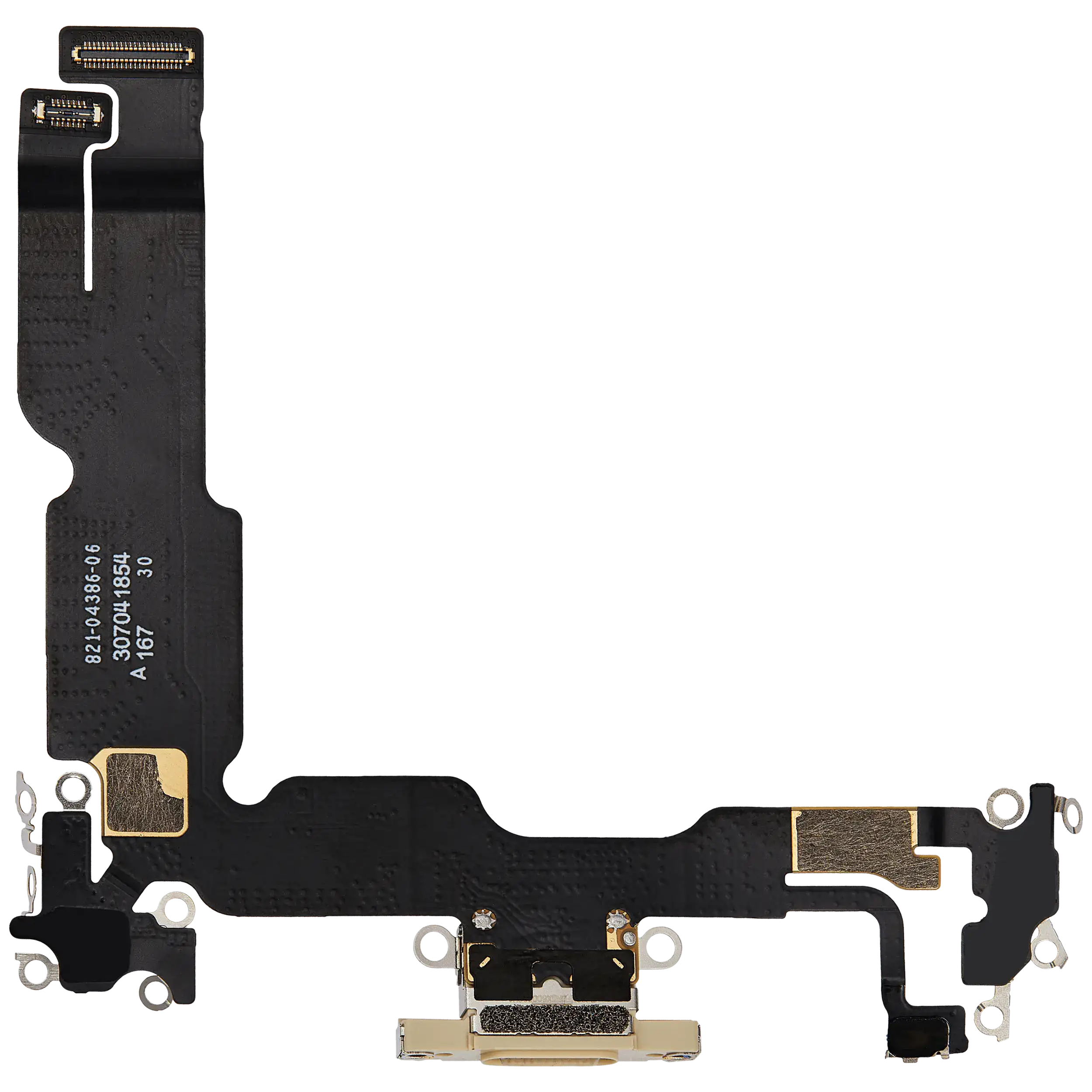 Ladebuchse Flexkabel für iPhone 15 Plus (ausgebautes Originalteil) (Yellow) – Bild 3