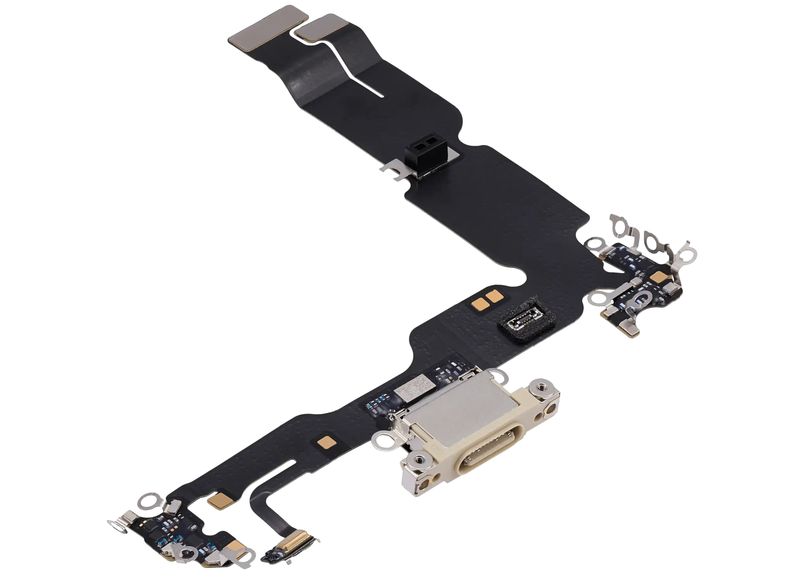 Ladebuchse Flexkabel für iPhone 15 Plus (ausgebautes Originalteil) (Yellow) – Bild 4