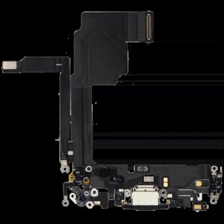 Ladebuchse Flexkabel für iPhone 15 Pro (ausgebautes Originalteil) (Black Titanium)