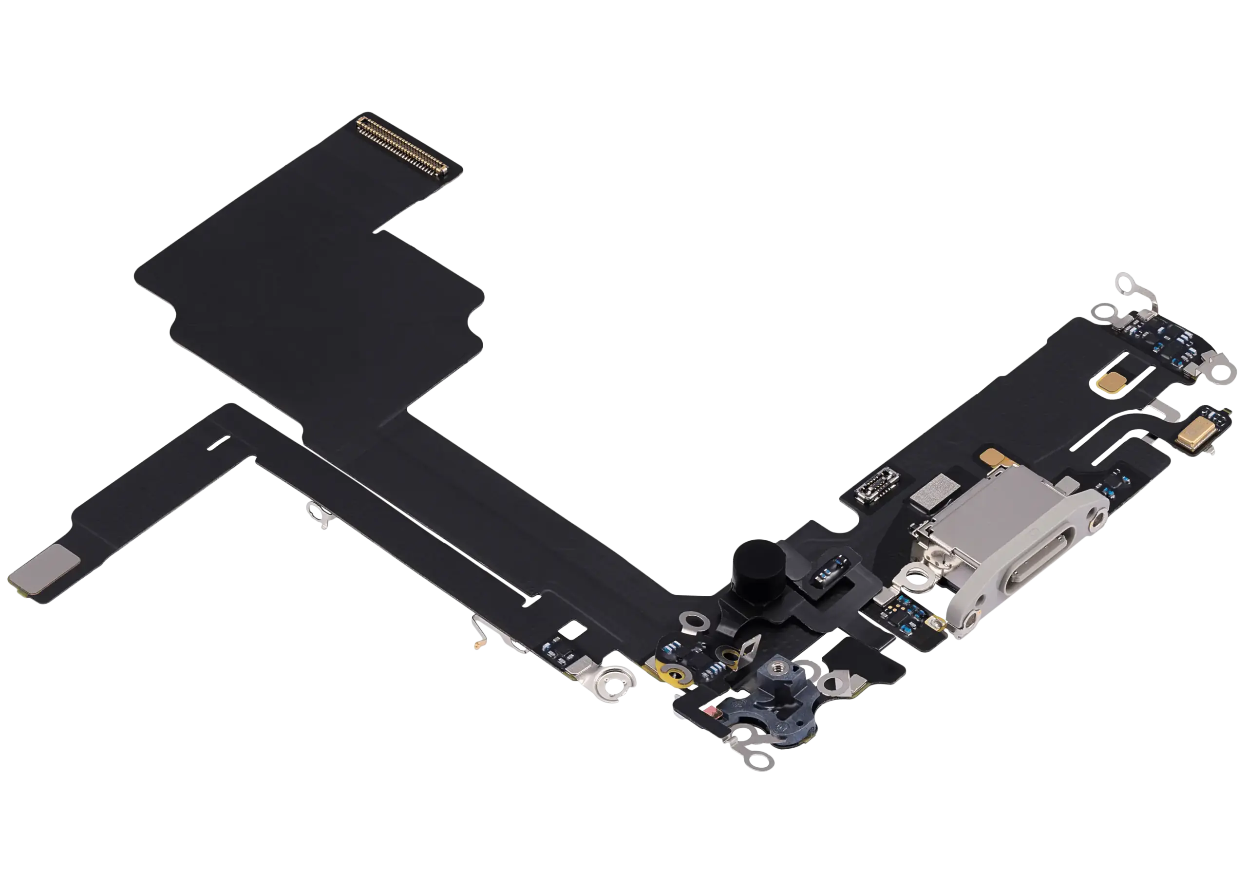 Ladebuchse Flexkabel für iPhone 15 Pro (ausgebautes Originalteil) (White Titanium) – Bild 4