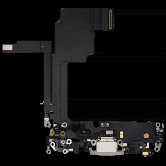 Ladebuchse Flexkabel für iPhone 15 Pro (ausgebautes Originalteil) (White Titanium)