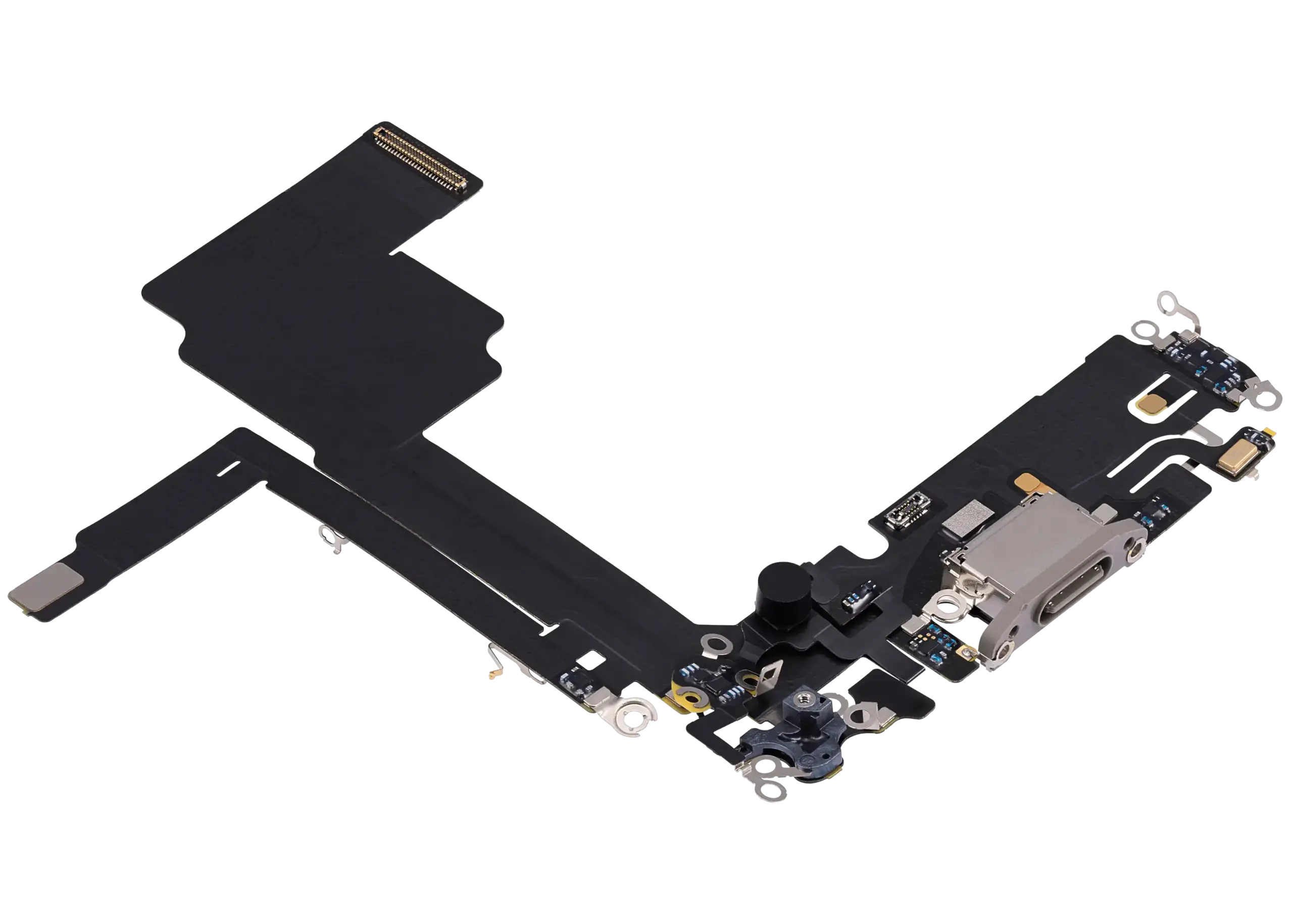 Ladebuchse Flexkabel für iPhone 15 Pro (ausgebautes Originalteil) (Natural Titanium) – Bild 4