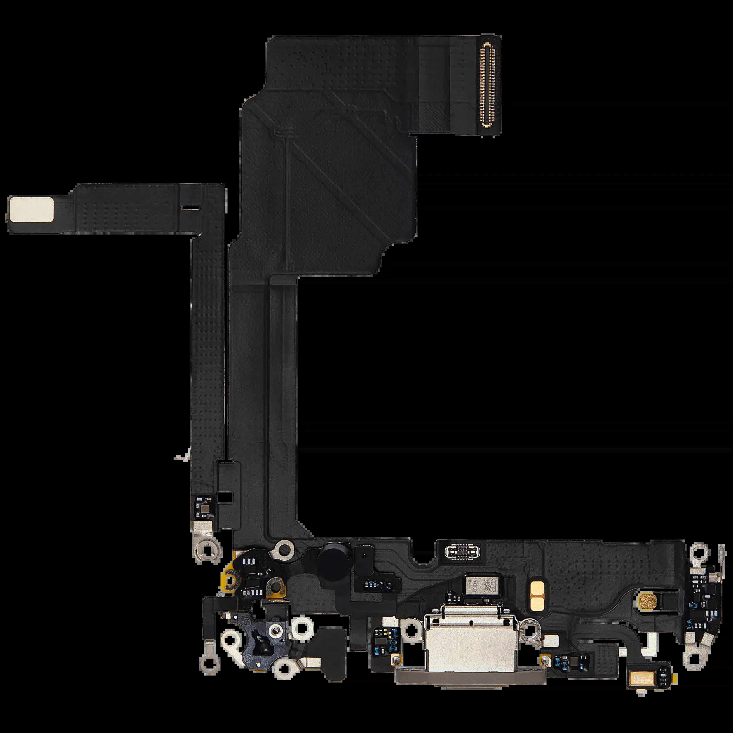 Ladebuchse Flexkabel für iPhone 15 Pro (ausgebautes Originalteil) (Natural Titanium)
