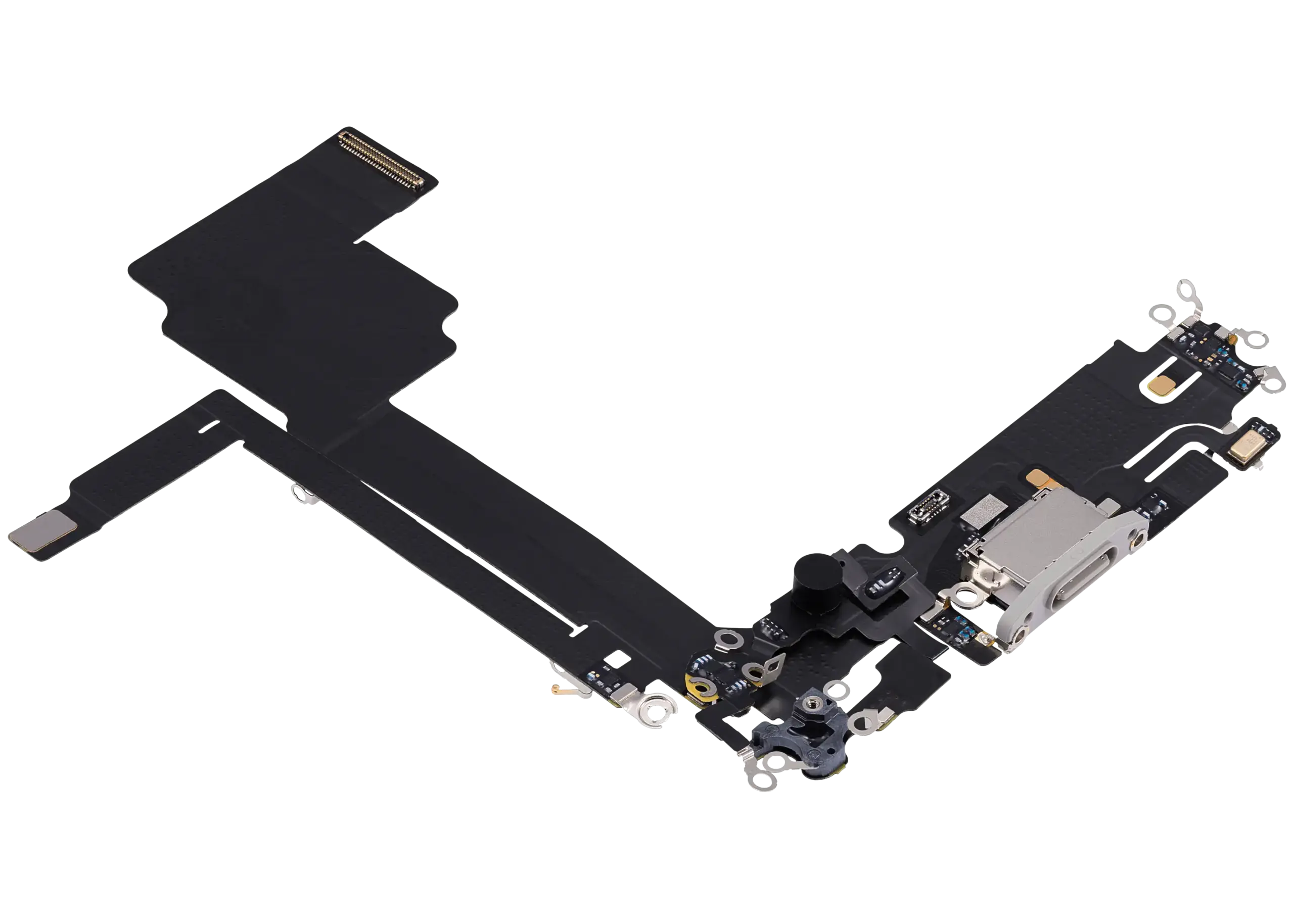Ladebuchse Flexkabel für iPhone 15 Pro Max (ausgebautes Originalteil) (White Titanium) – Bild 4