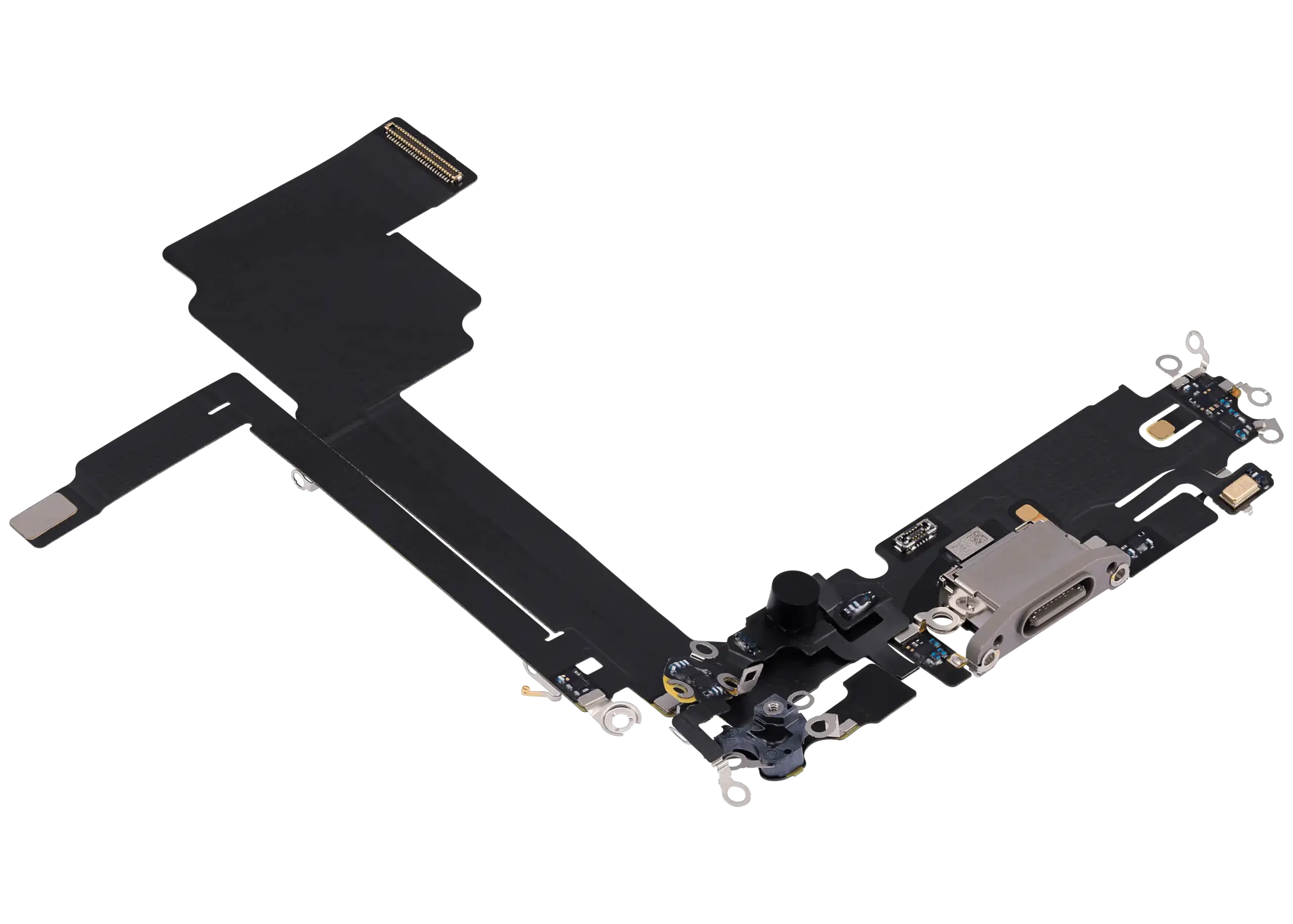 Ladebuchse Flexkabel für iPhone 15 Pro Max (ausgebautes Originalteil) (Natural Titanium) – Bild 4