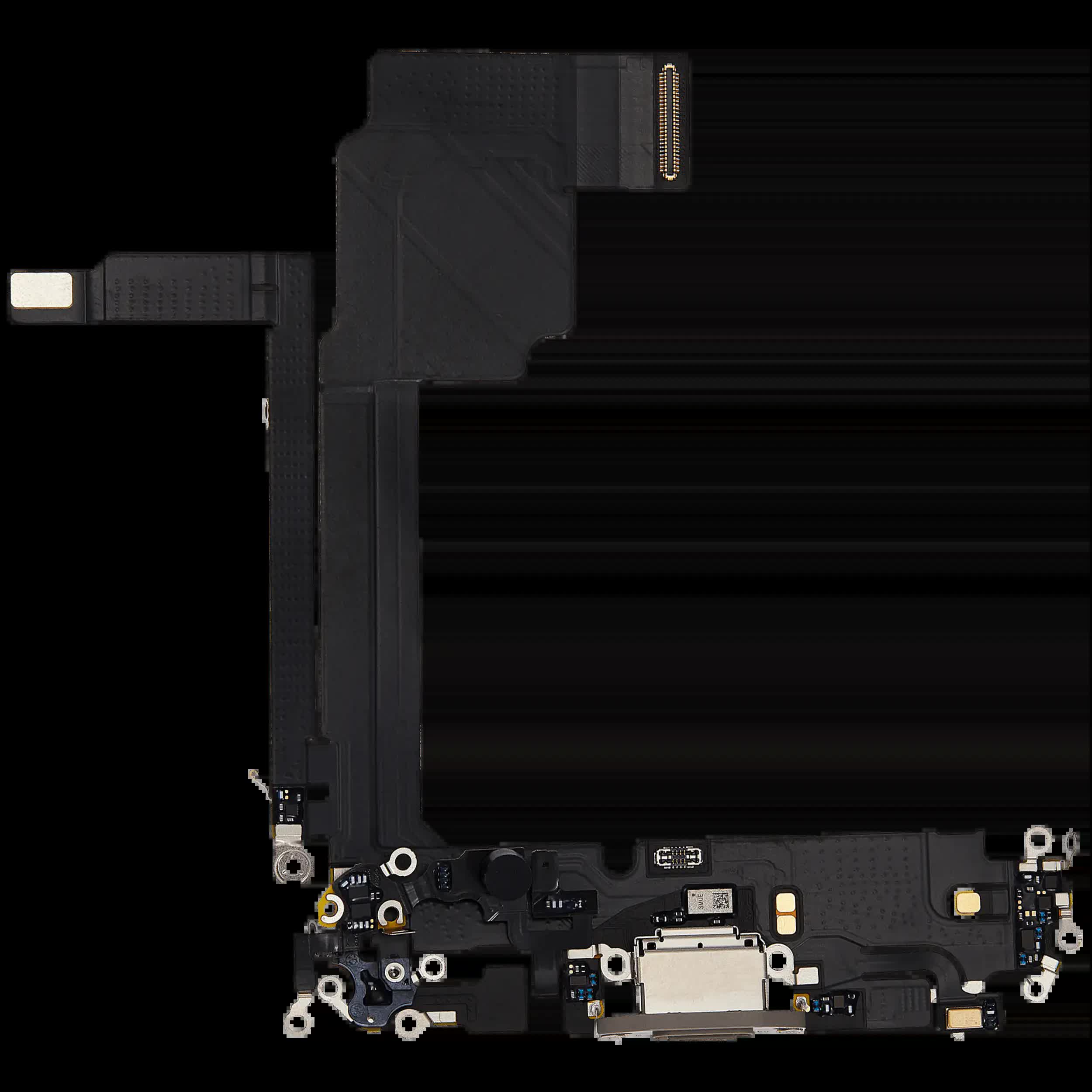 Ladebuchse Flexkabel für iPhone 15 Pro Max (ausgebautes Originalteil) (Natural Titanium)