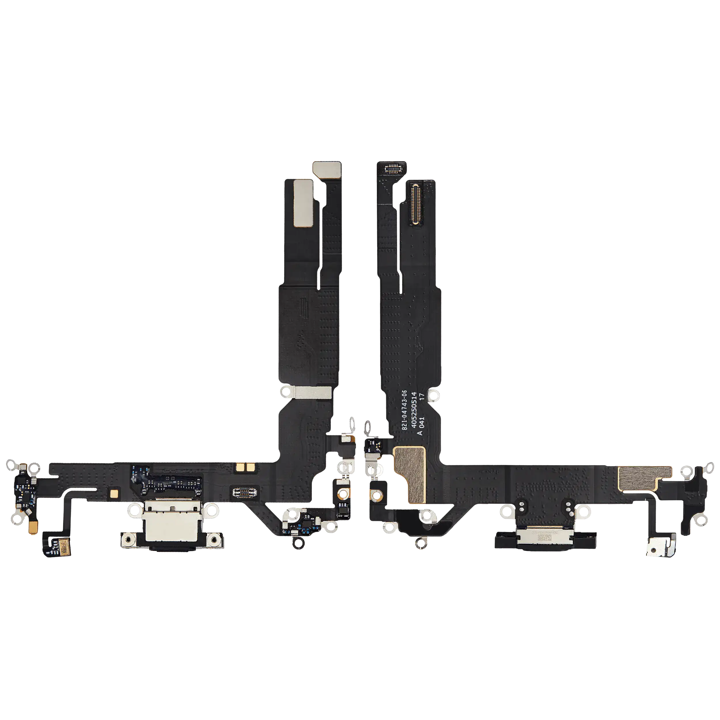 Ladebuchse Flexkabel für iPhone 16 (ausgebautes Originalteil) (Black (Schwarz)) – Bild 2
