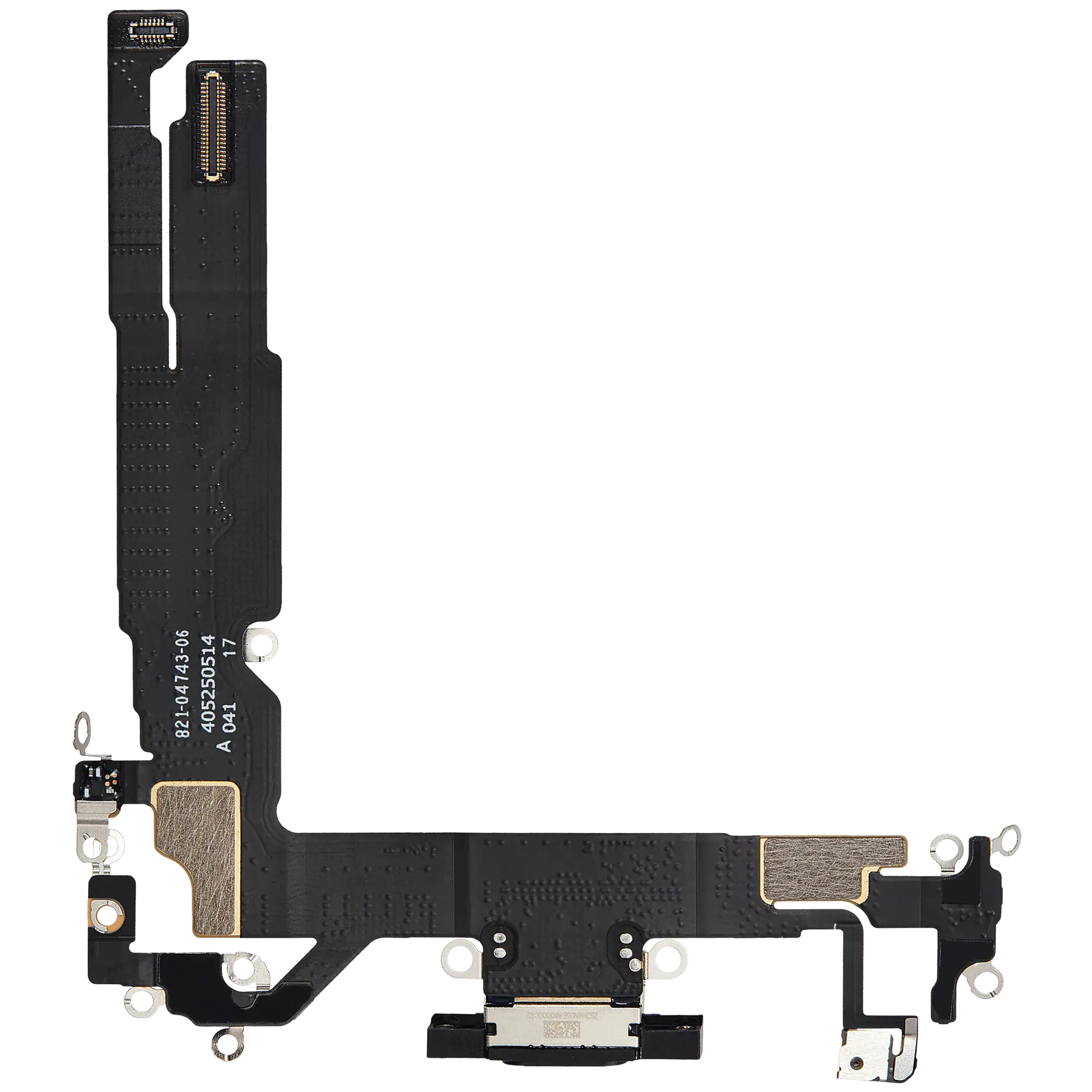 Ladebuchse Flexkabel für iPhone 16 (ausgebautes Originalteil) (Black (Schwarz)) – Bild 3