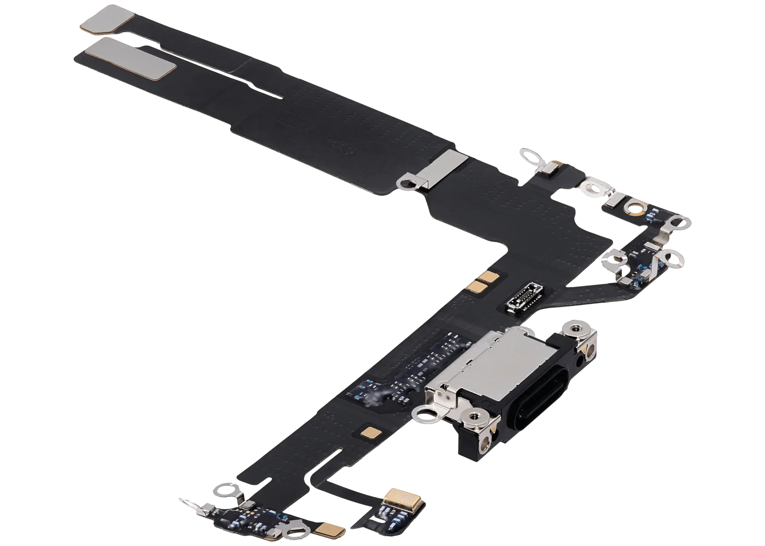 Ladebuchse Flexkabel für iPhone 16 (ausgebautes Originalteil) (Black (Schwarz)) – Bild 4