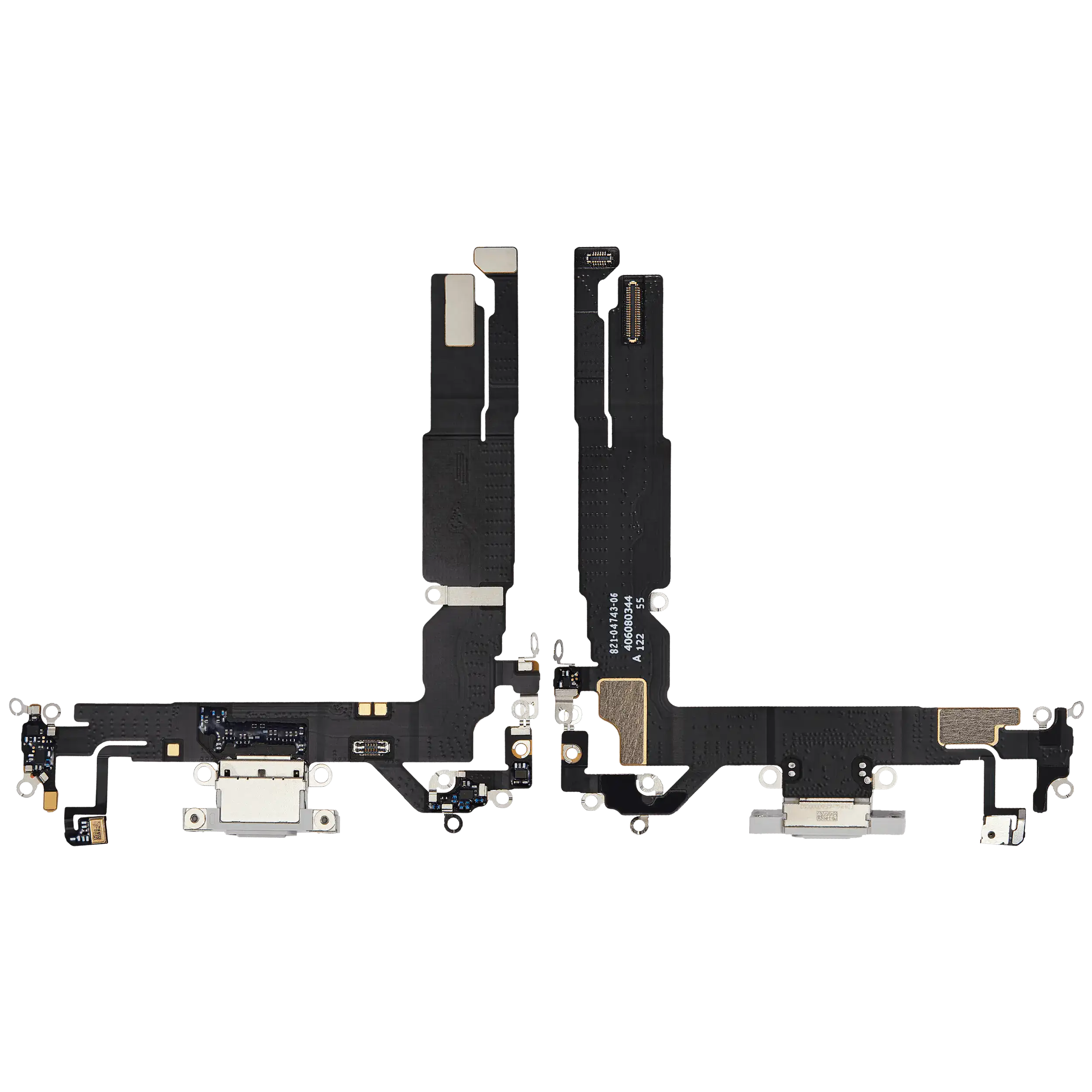 Ladebuchse Flexkabel für iPhone 16 (ausgebautes Originalteil) (White (Weiß)) – Bild 2