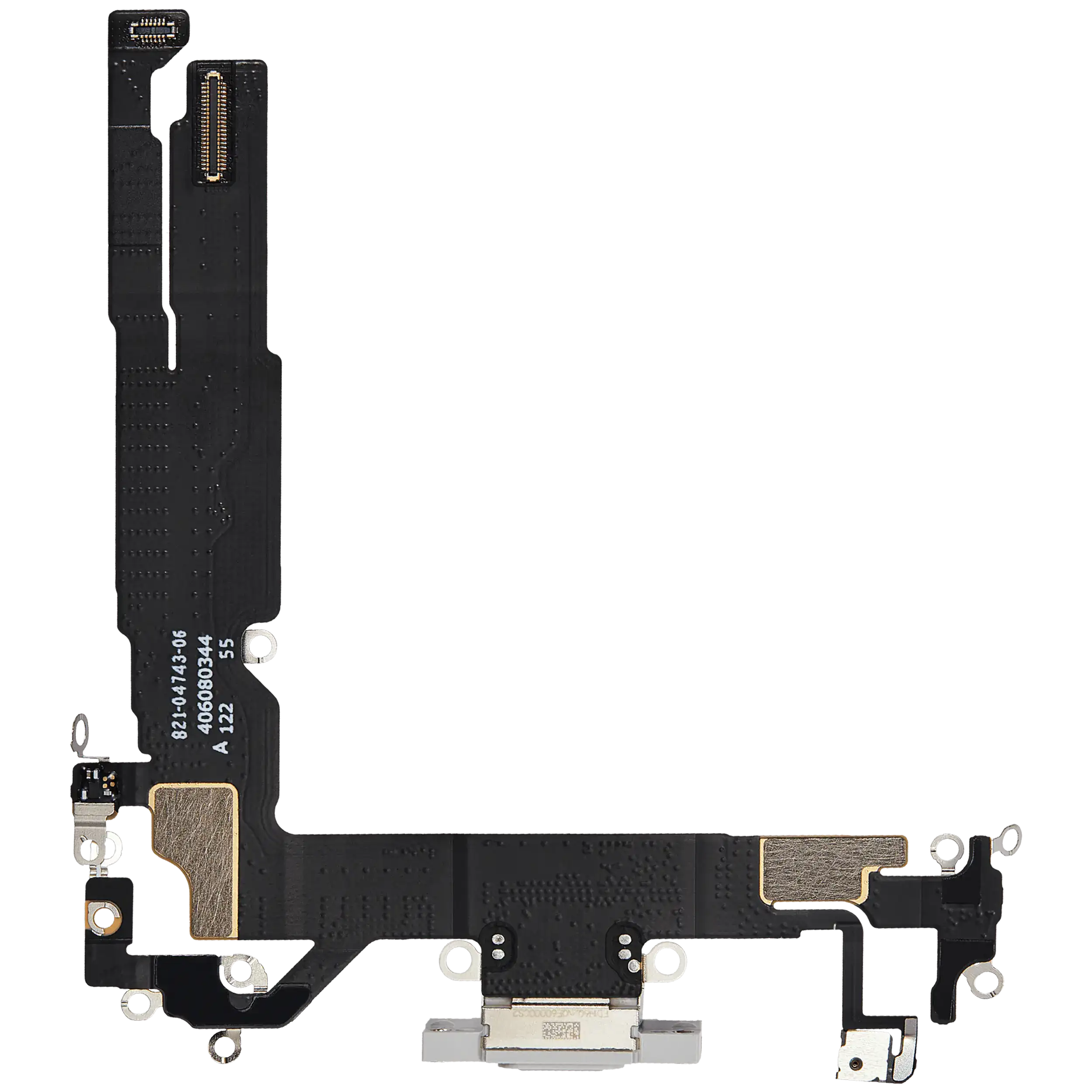 Ladebuchse Flexkabel für iPhone 16 (ausgebautes Originalteil) (White (Weiß)) – Bild 3