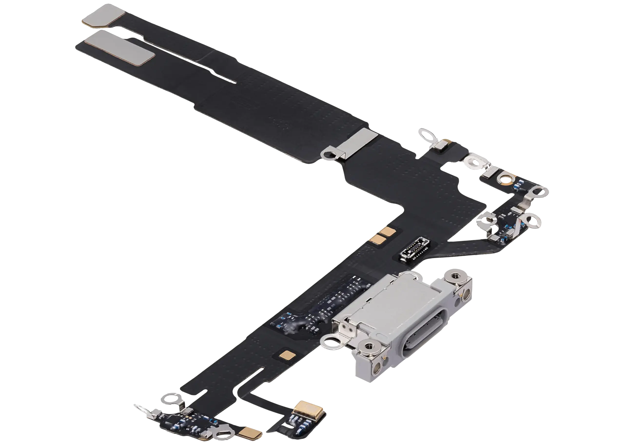 Ladebuchse Flexkabel für iPhone 16 (ausgebautes Originalteil) (White (Weiß)) – Bild 4