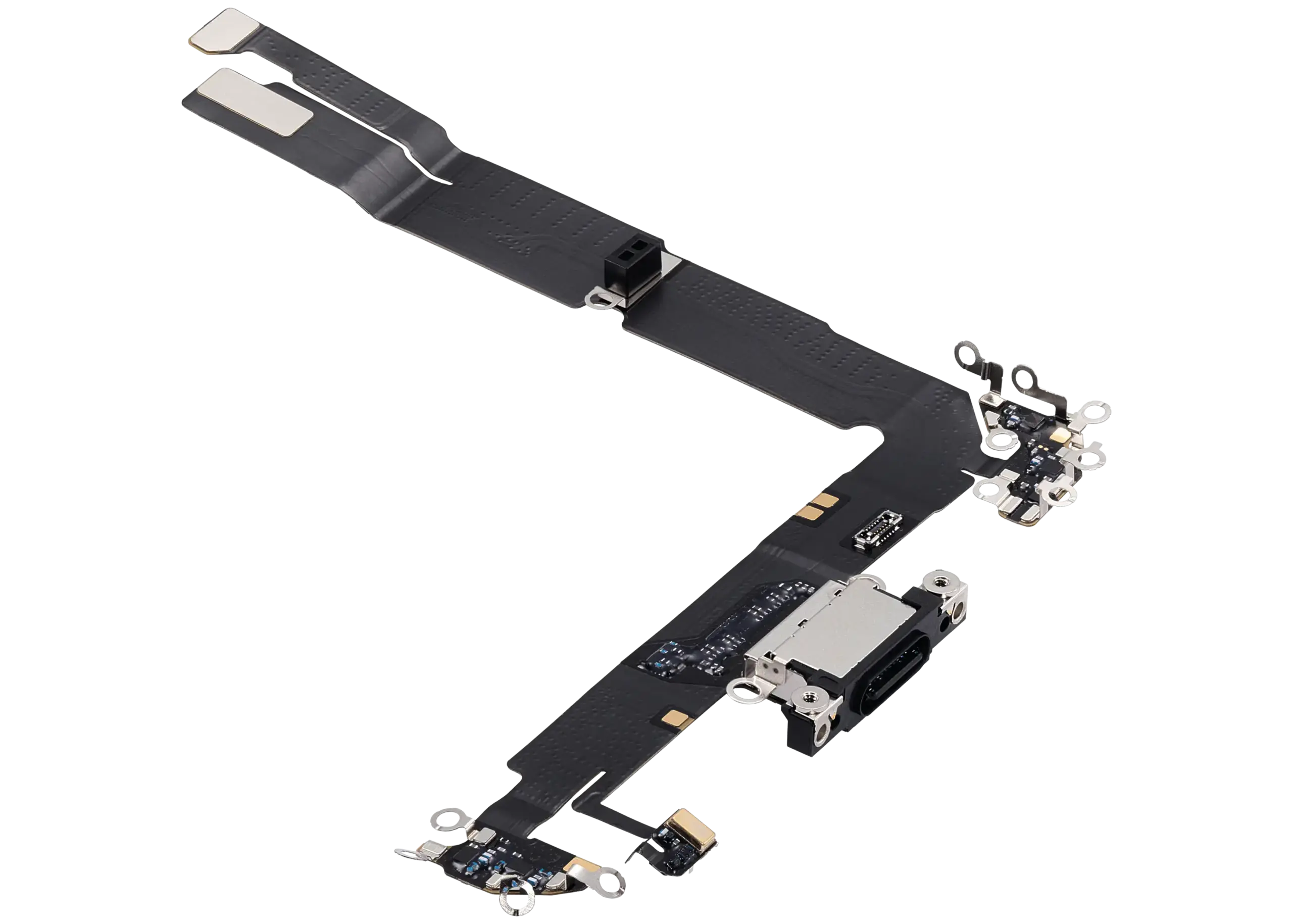 Ladebuchse Flexkabel für iPhone 16 Plus (ausgebautes Originalteil) (Black (Schwarz)) – Bild 4