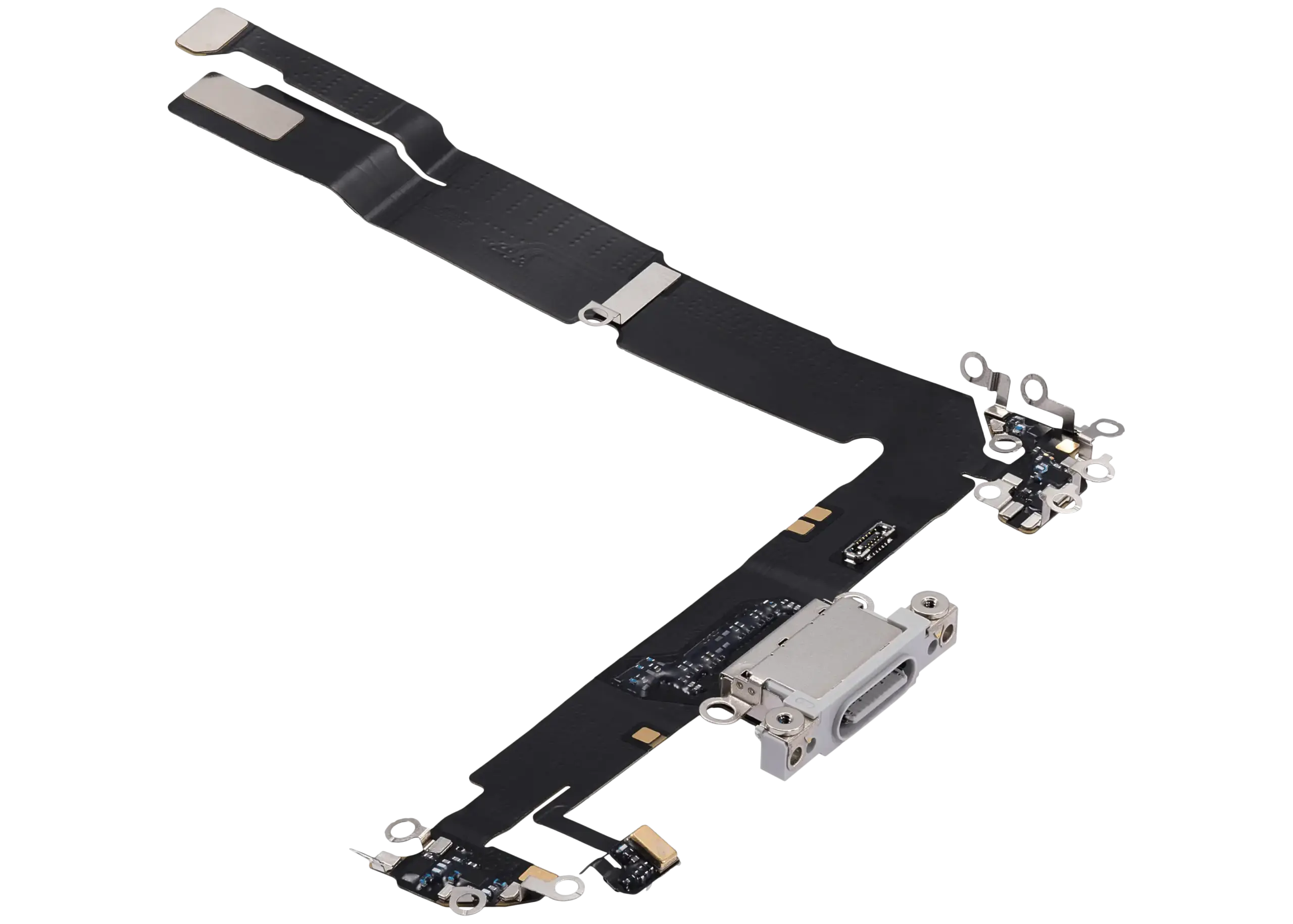 Ladebuchse Flexkabel für iPhone 16 Plus (ausgebautes Originalteil) (White (Weiß)) – Bild 4