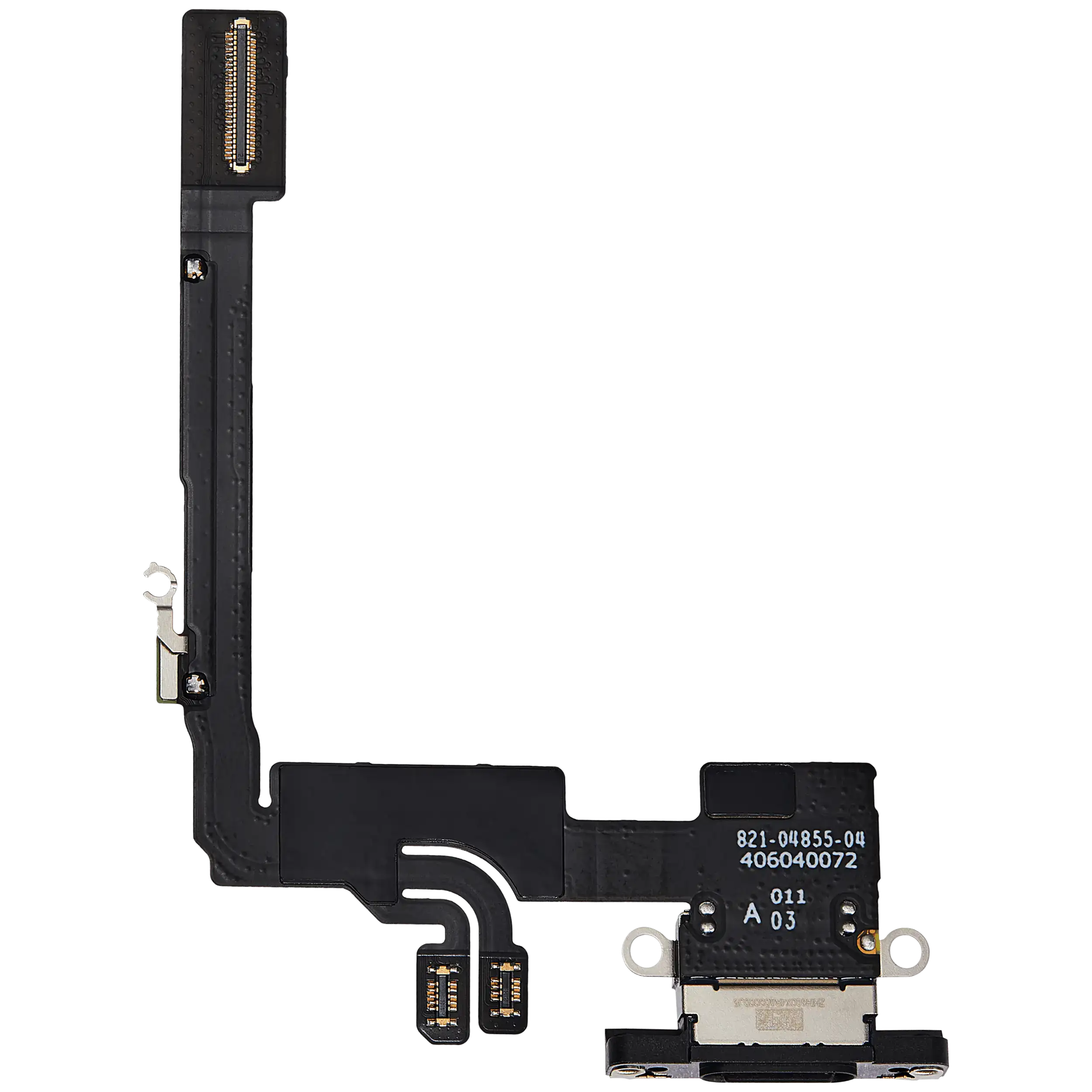 Ladebuchse Flexkabel für iPhone 16 Pro (ausgebautes Originalteil) (Black Titanium) – Bild 3