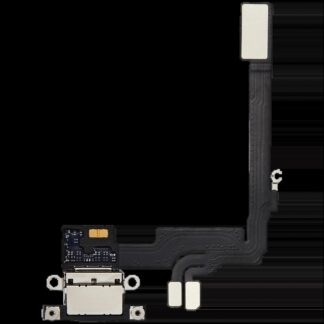 Ladebuchse Flexkabel für iPhone 16 Pro (ausgebautes Originalteil) (Black Titanium)