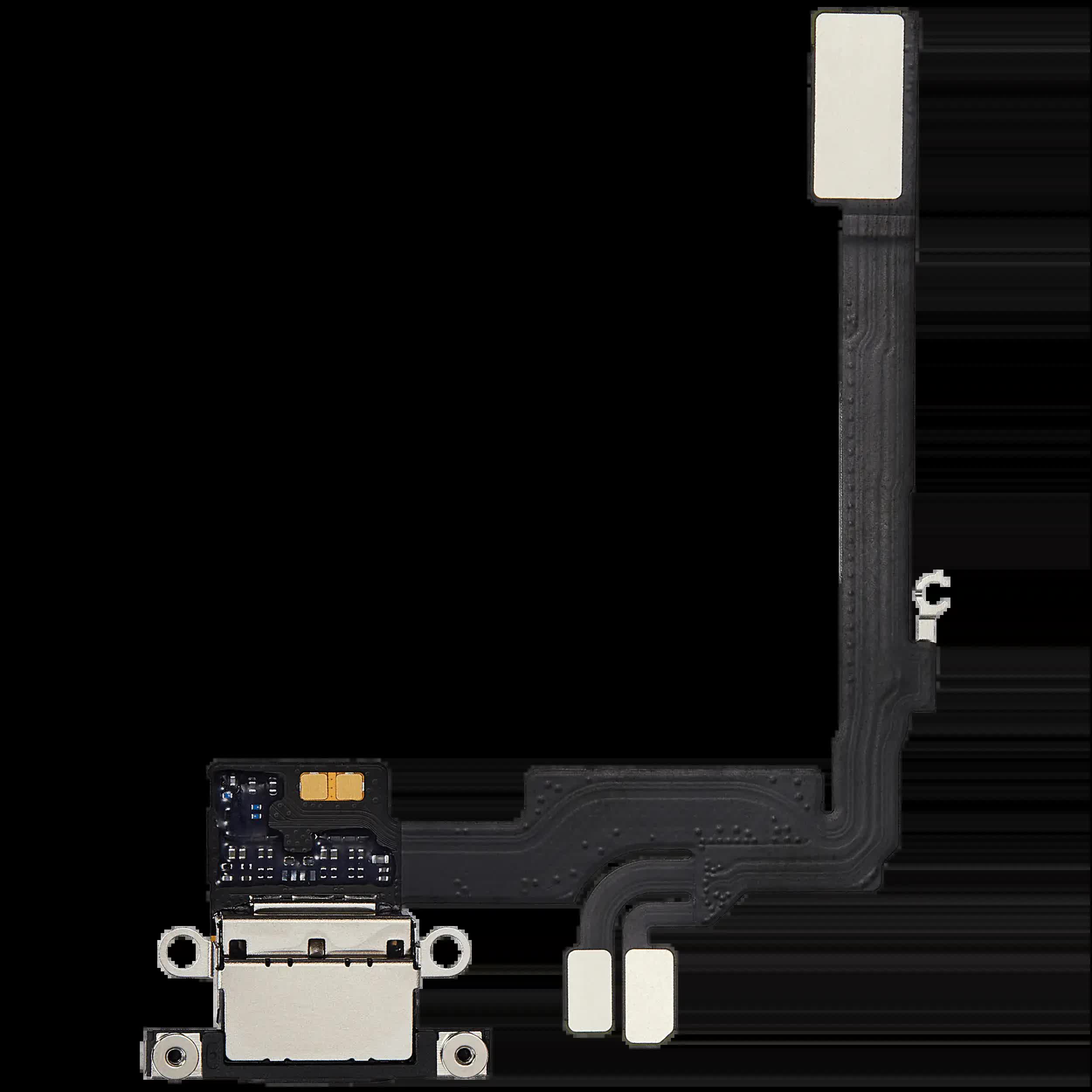 Ladebuchse Flexkabel für iPhone 16 Pro (ausgebautes Originalteil) (Black Titanium)