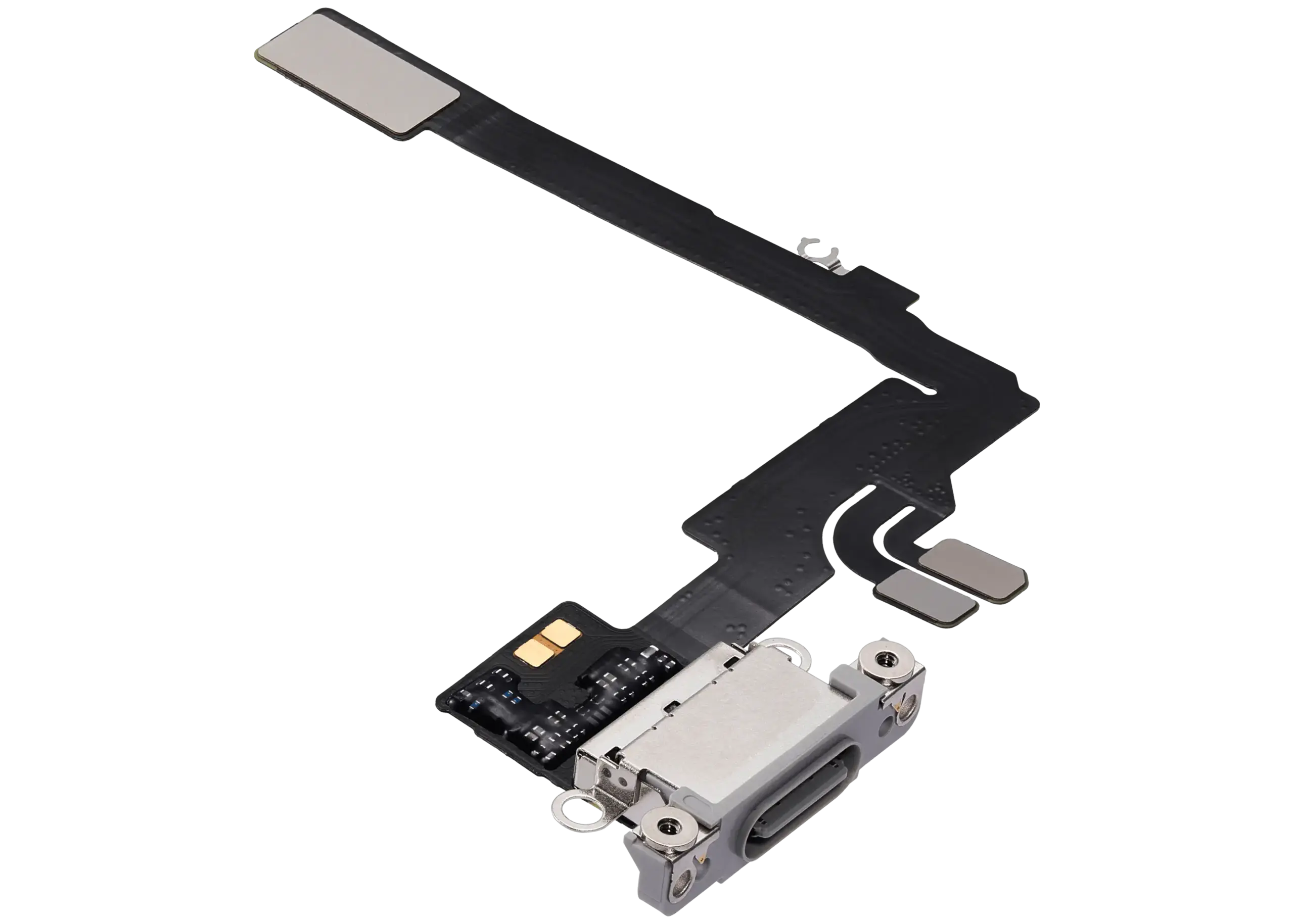 Ladebuchse Flexkabel für iPhone 16 Pro (ausgebautes Originalteil) (White Titanium) – Bild 4