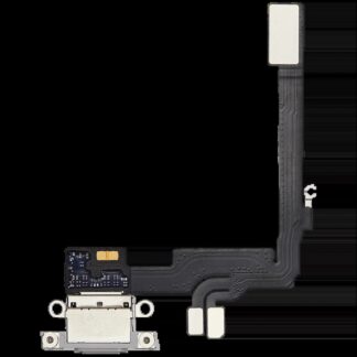 Ladebuchse Flexkabel für iPhone 16 Pro (ausgebautes Originalteil) (White Titanium)