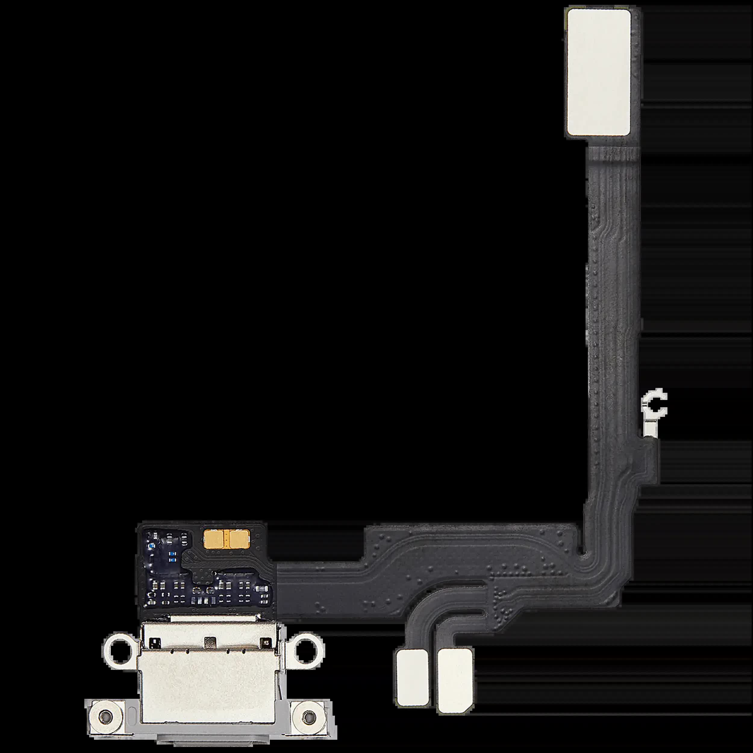 Ladebuchse Flexkabel für iPhone 16 Pro (ausgebautes Originalteil) (White Titanium)