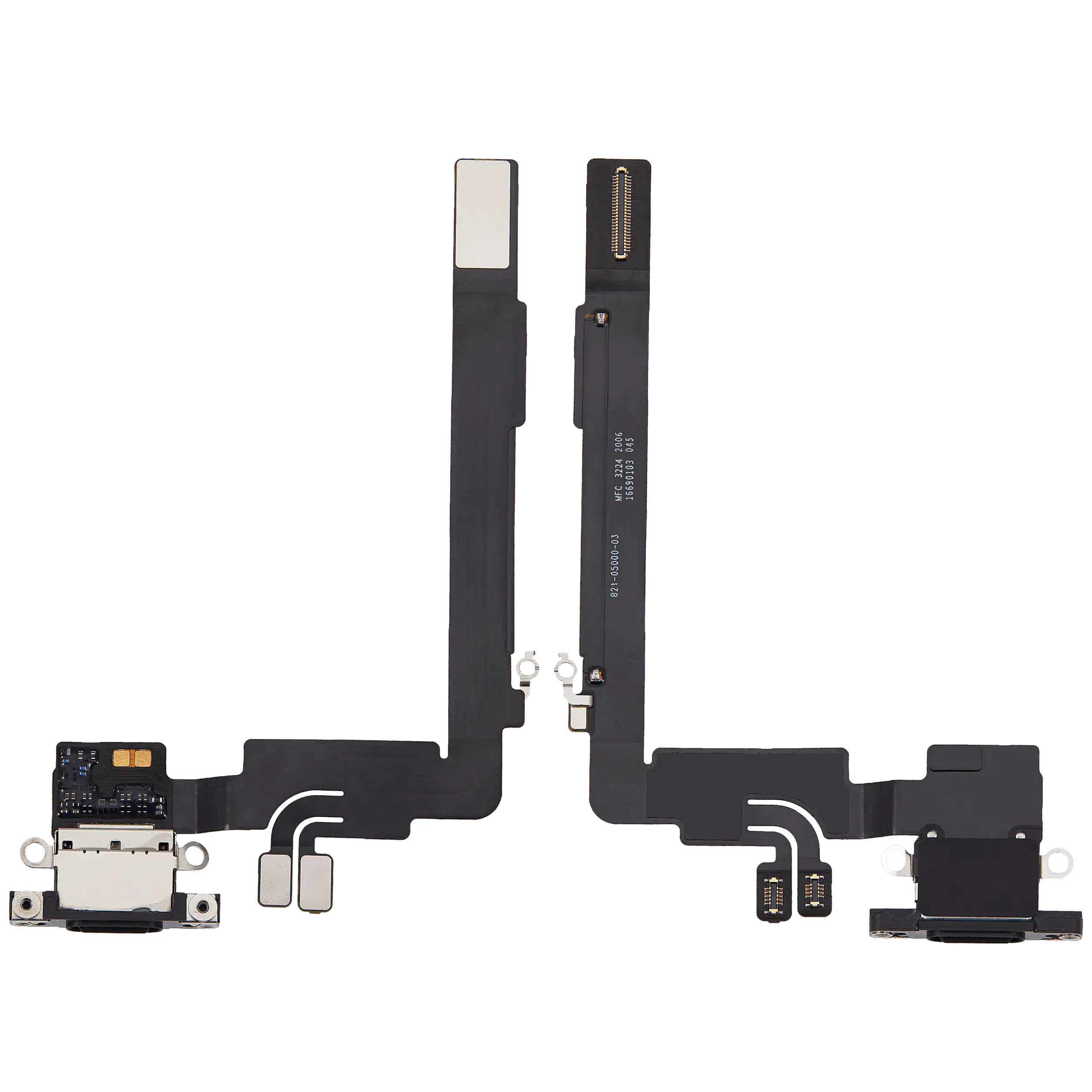 Ladebuchse Flexkabel für iPhone 16 Pro Max (ausgebautes Originalteil) (Black Titanium) – Bild 2