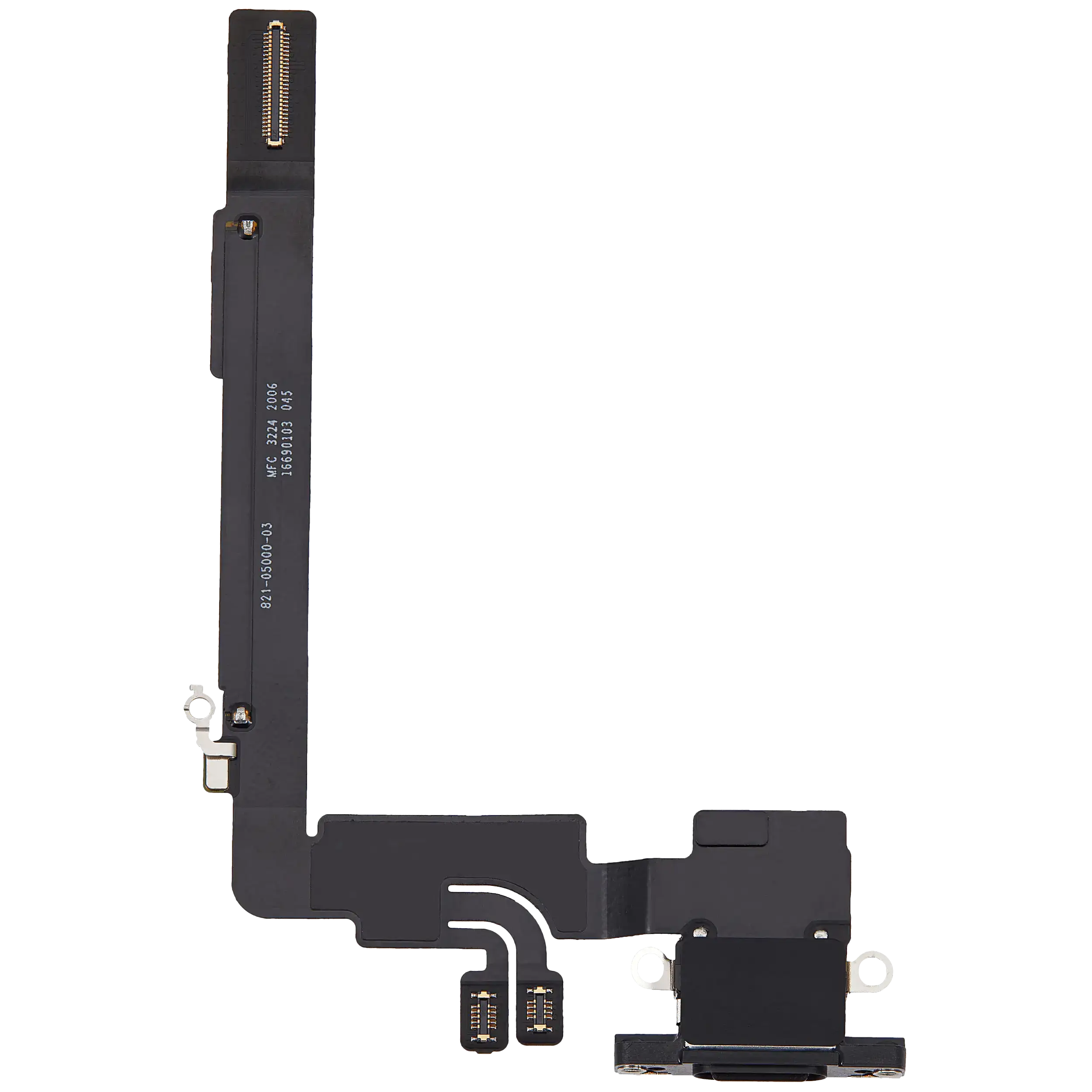Ladebuchse Flexkabel für iPhone 16 Pro Max (ausgebautes Originalteil) (Black Titanium) – Bild 3