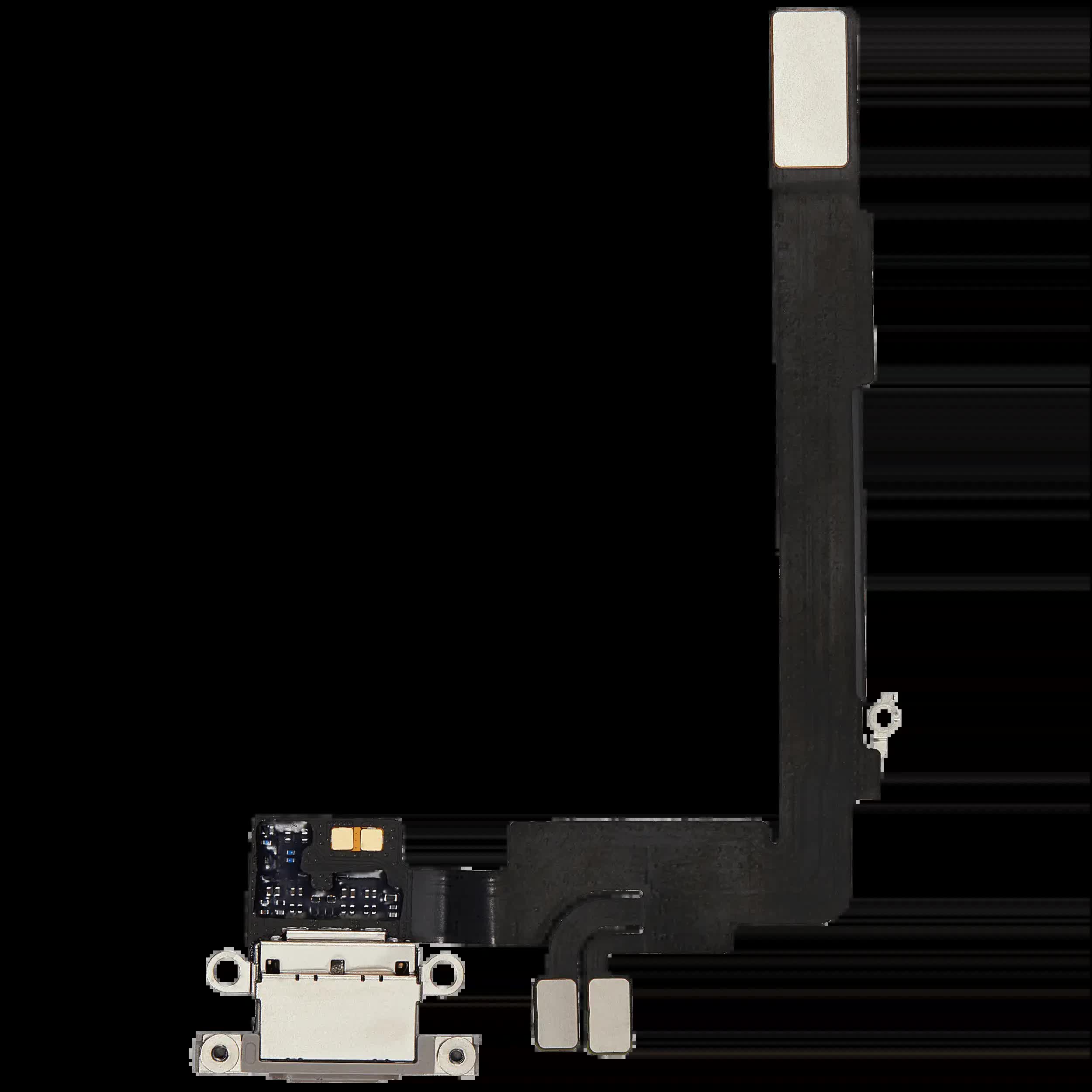 Ladebuchse Flexkabel für iPhone 16 Pro Max (ausgebautes Originalteil) (Natural Titanium)