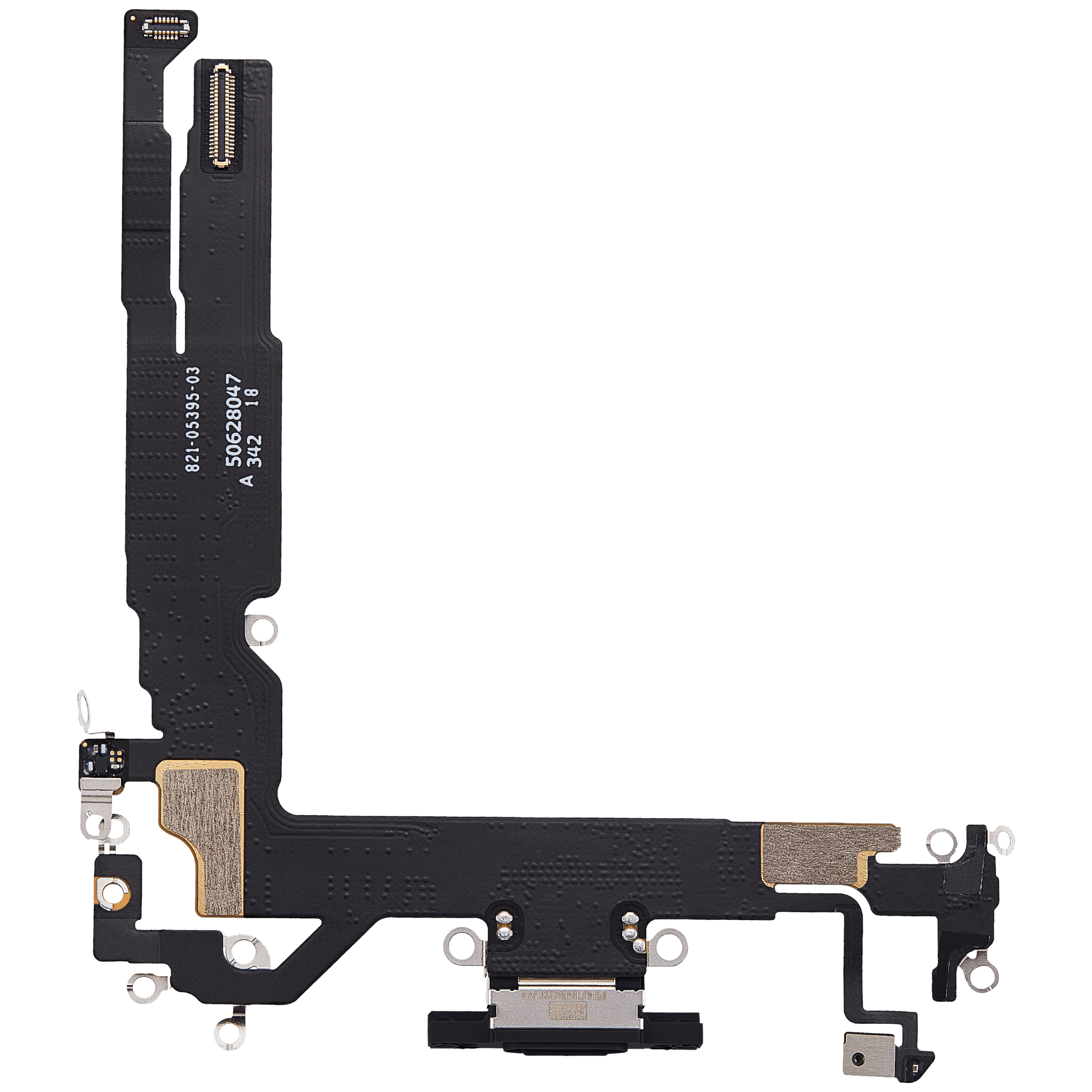 Ladebuchse Flexkabel für iPhone 17 (ausgebautes Originalteil) (Black (Schwarz)) – Bild 3