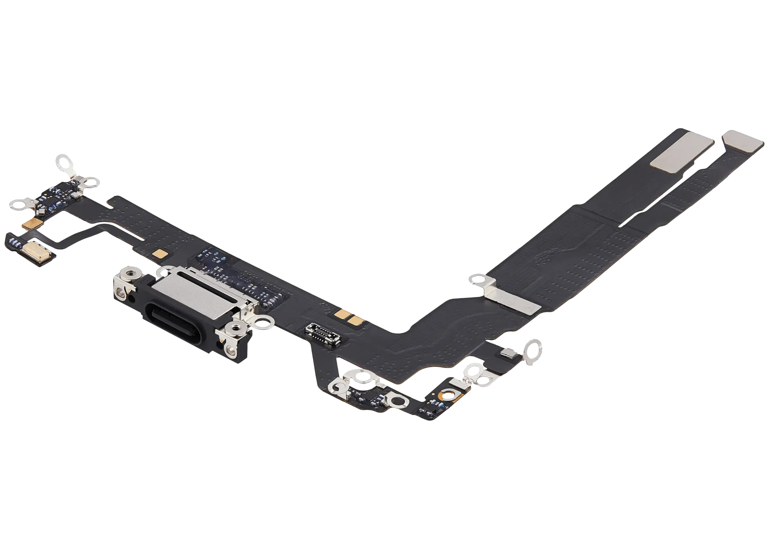 Ladebuchse Flexkabel für iPhone 17 (ausgebautes Originalteil) (Black (Schwarz)) – Bild 4