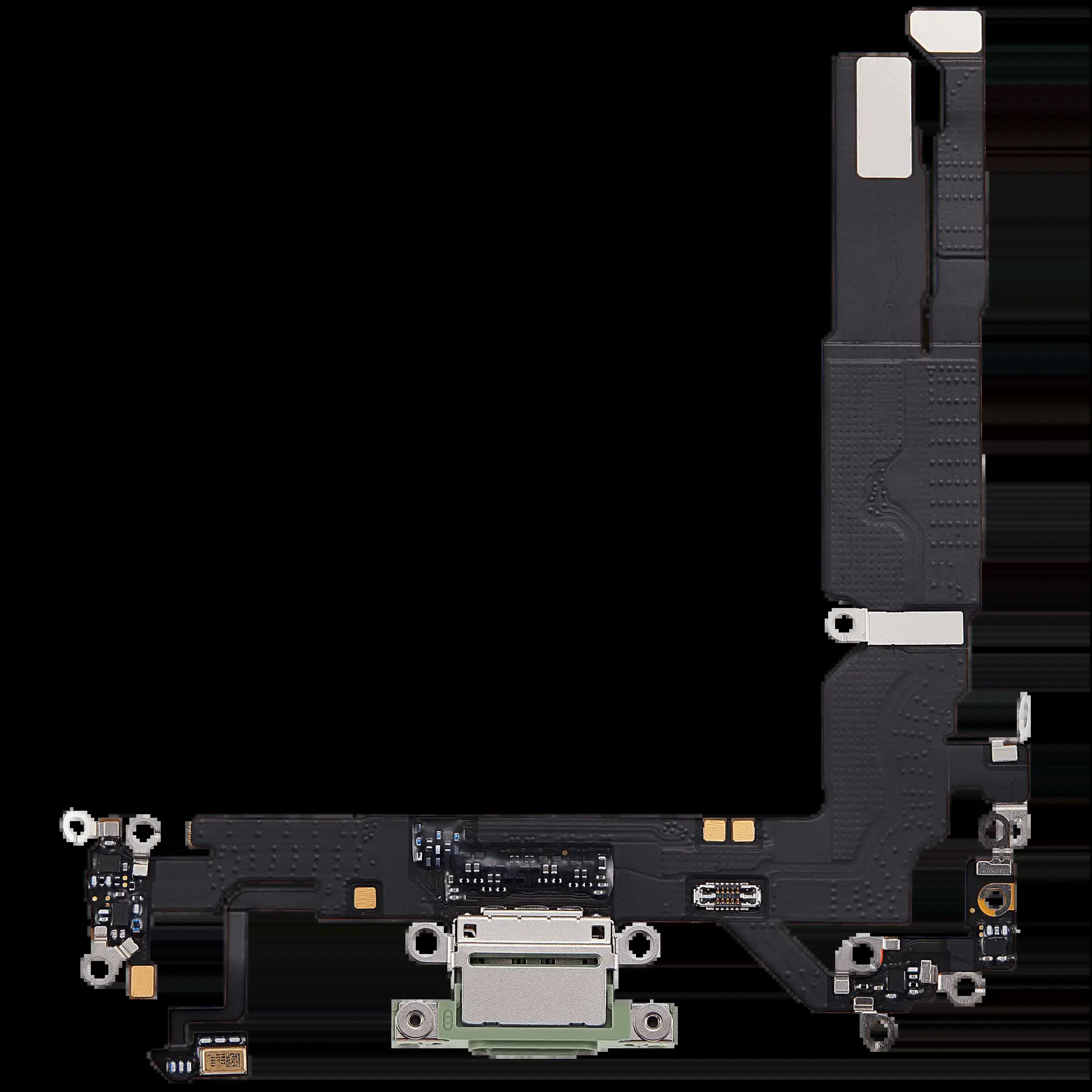 Ladebuchse Flexkabel für iPhone 17 (ausgebautes Originalteil) (Sage)