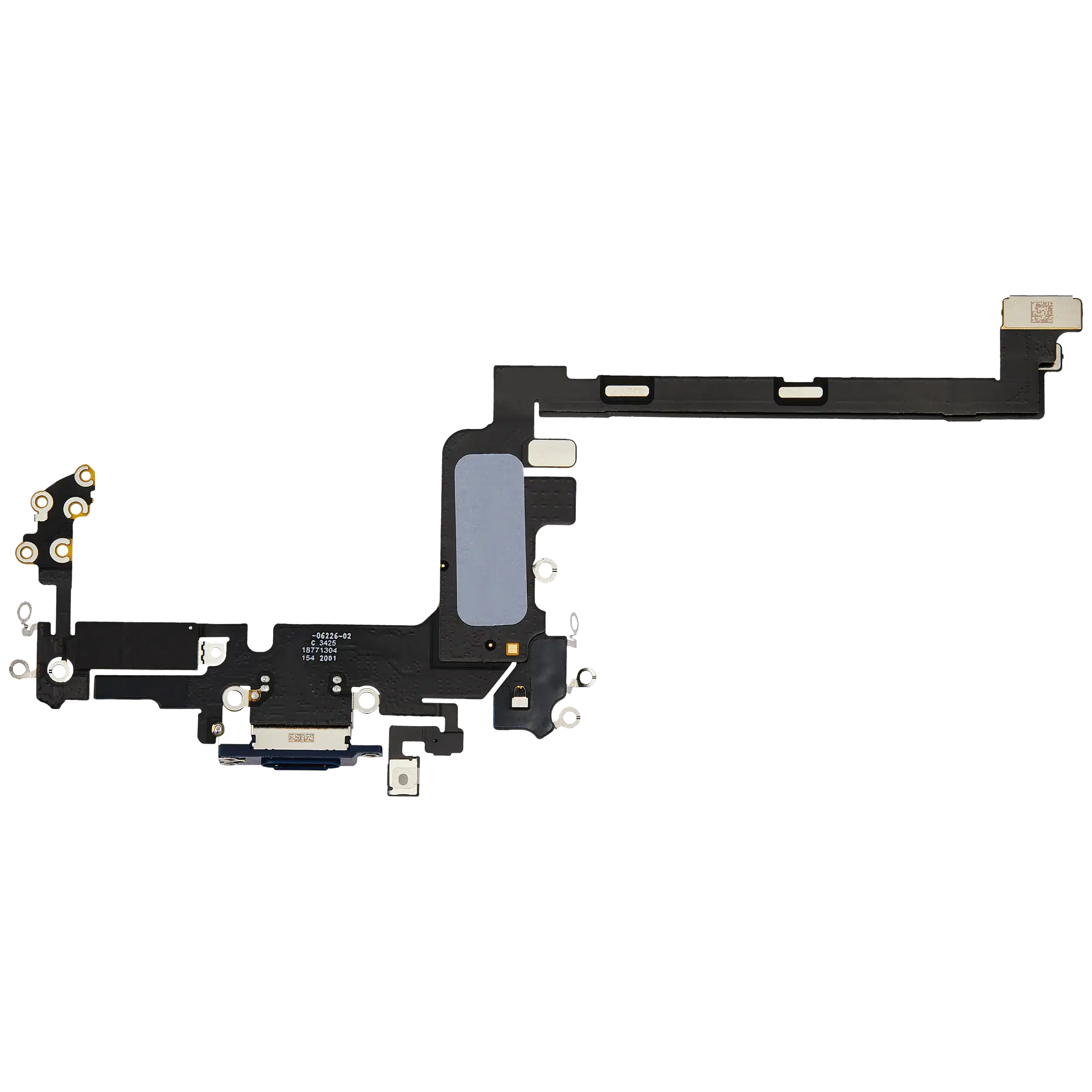 Ladebuchse Flexkabel für iPhone 17 Pro (ausgebautes Originalteil) (International Version) (Deep Blue) – Bild 3