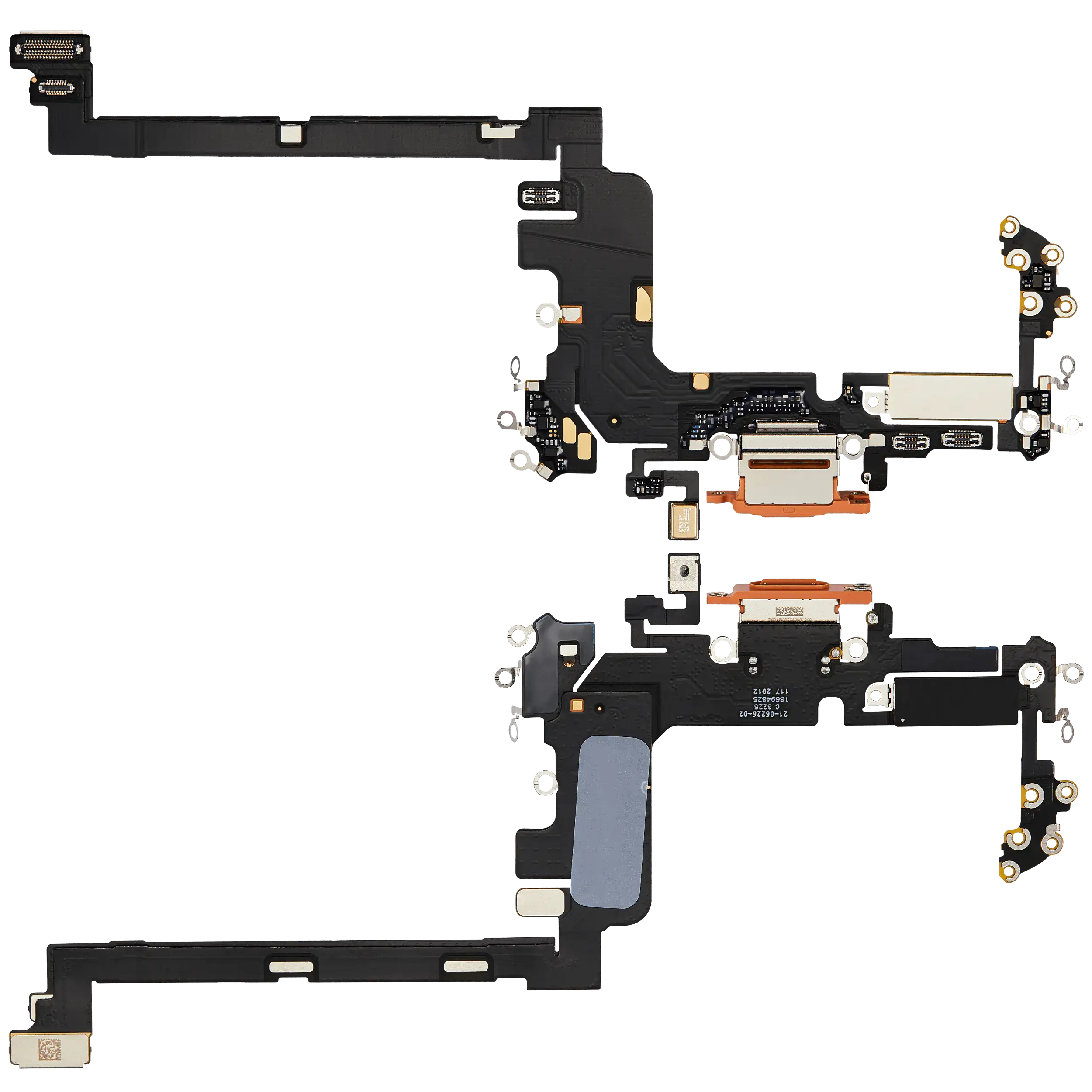 Ladebuchse Flexkabel für iPhone 17 Pro (ausgebautes Originalteil) (International Version) (Cosmic Orange) – Bild 2