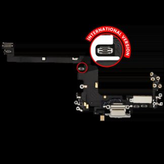 Ladebuchse Flexkabel für iPhone 17 Pro (ausgebautes Originalteil) (International Version) (Silver (Silber))