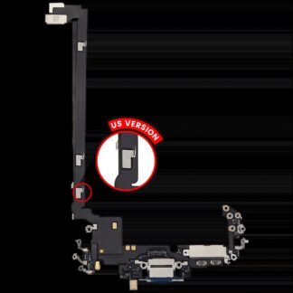 Ladebuchse Flexkabel für iPhone 17 Pro Max (ausgebautes Originalteil) (US-Version) (Deep Blue)