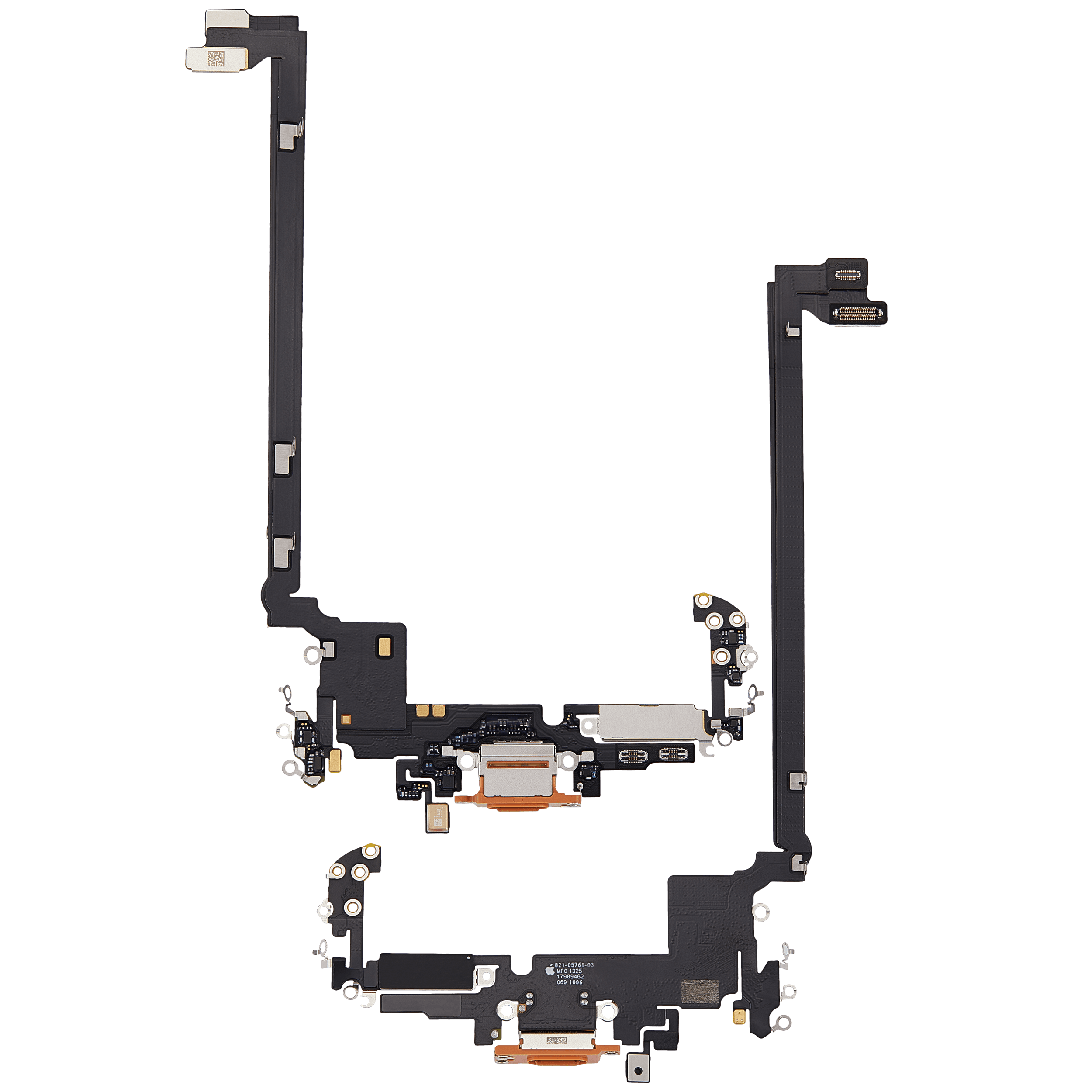 Ladebuchse Flexkabel für iPhone 17 Pro Max (ausgebautes Originalteil) (US-Version) (Cosmic Orange) – Bild 2