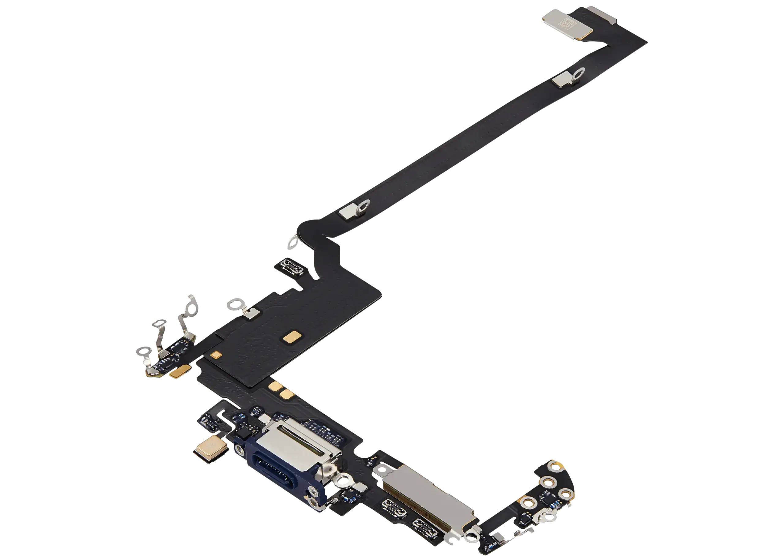 Ladebuchse Flexkabel für iPhone 17 Pro Max (ausgebautes Originalteil) (International Version) (Deep Blue) – Bild 4