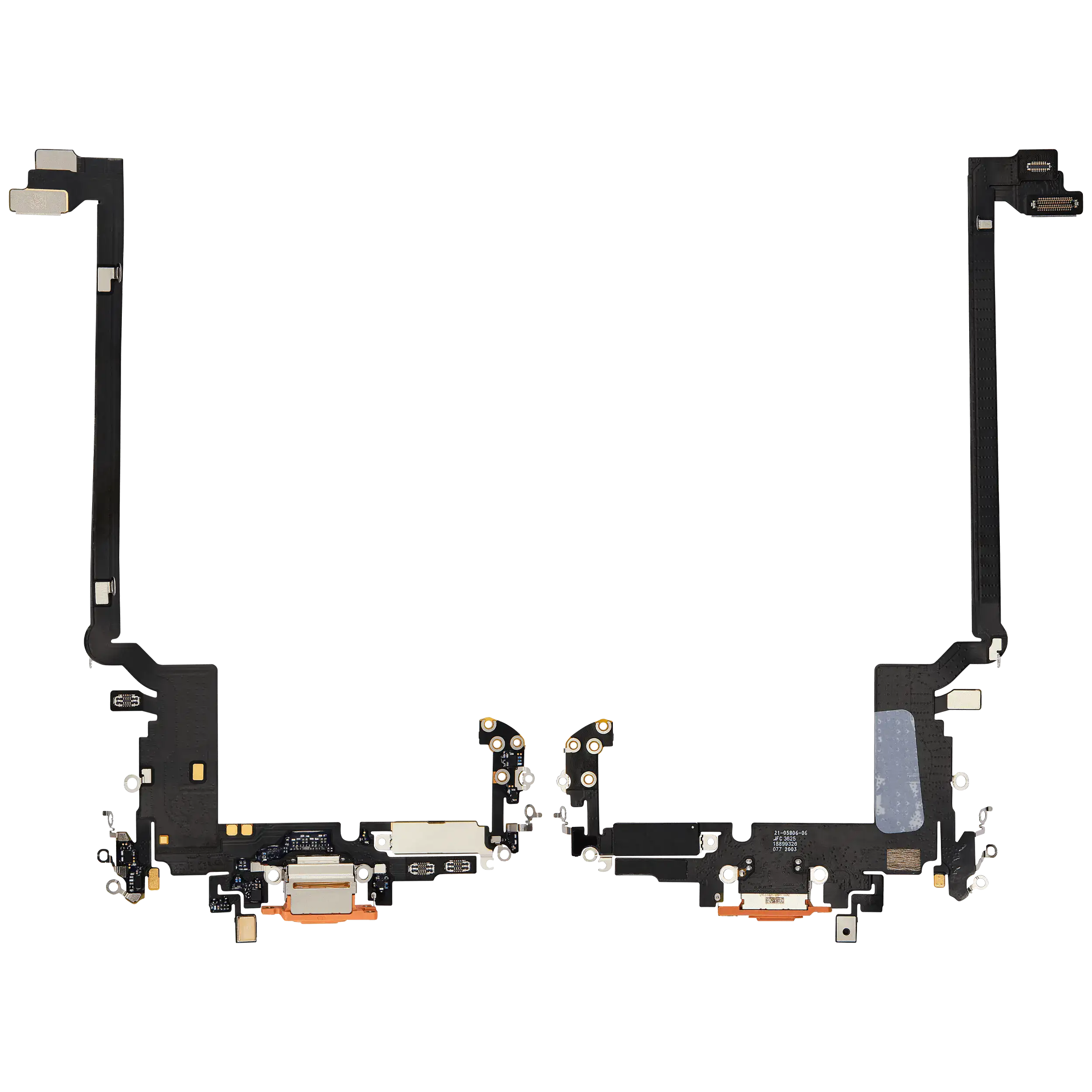 Ladebuchse Flexkabel für iPhone 17 Pro Max (ausgebautes Originalteil) (International Version) (Cosmic Orange) – Bild 2