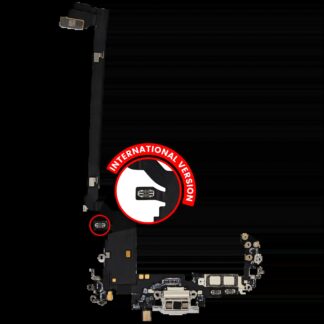 Ladebuchse Flexkabel für iPhone 17 Pro Max (ausgebautes Originalteil) (International Version) (Silver (Silber))