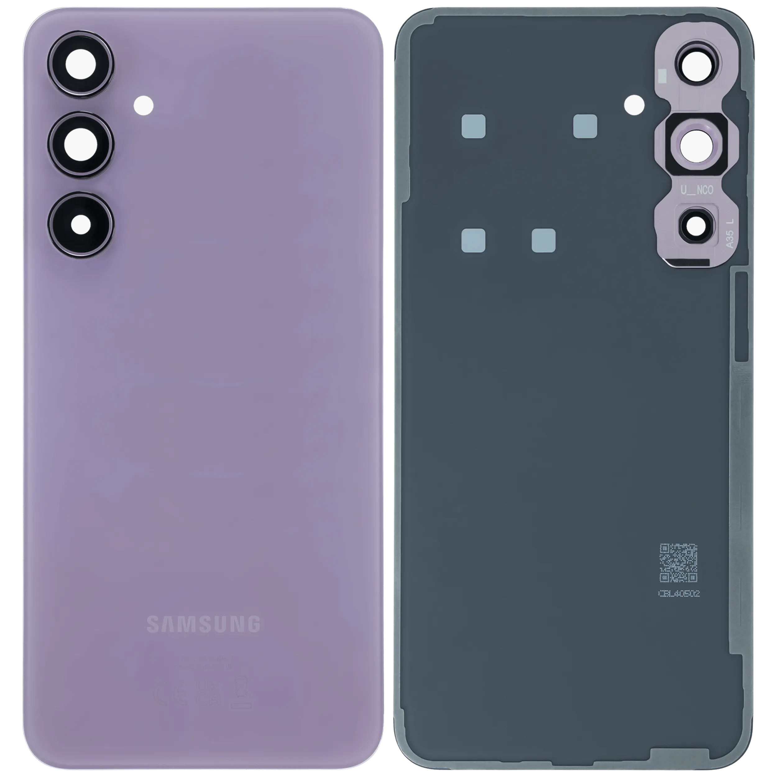 Rückdeckelglas für Samsung Galaxy A35 5G (A356 / 2024) (Service Pack) (Lilac) – Bild 3