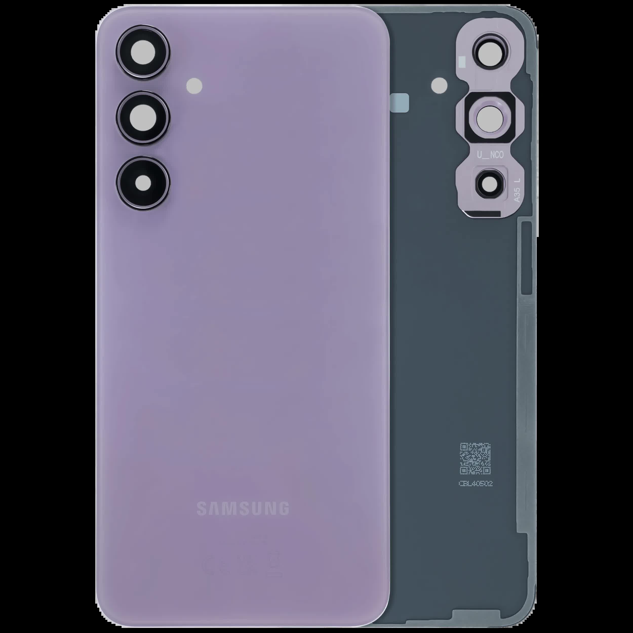 Rückdeckelglas für Samsung Galaxy A35 5G (A356 / 2024) (Service Pack) (Lilac)