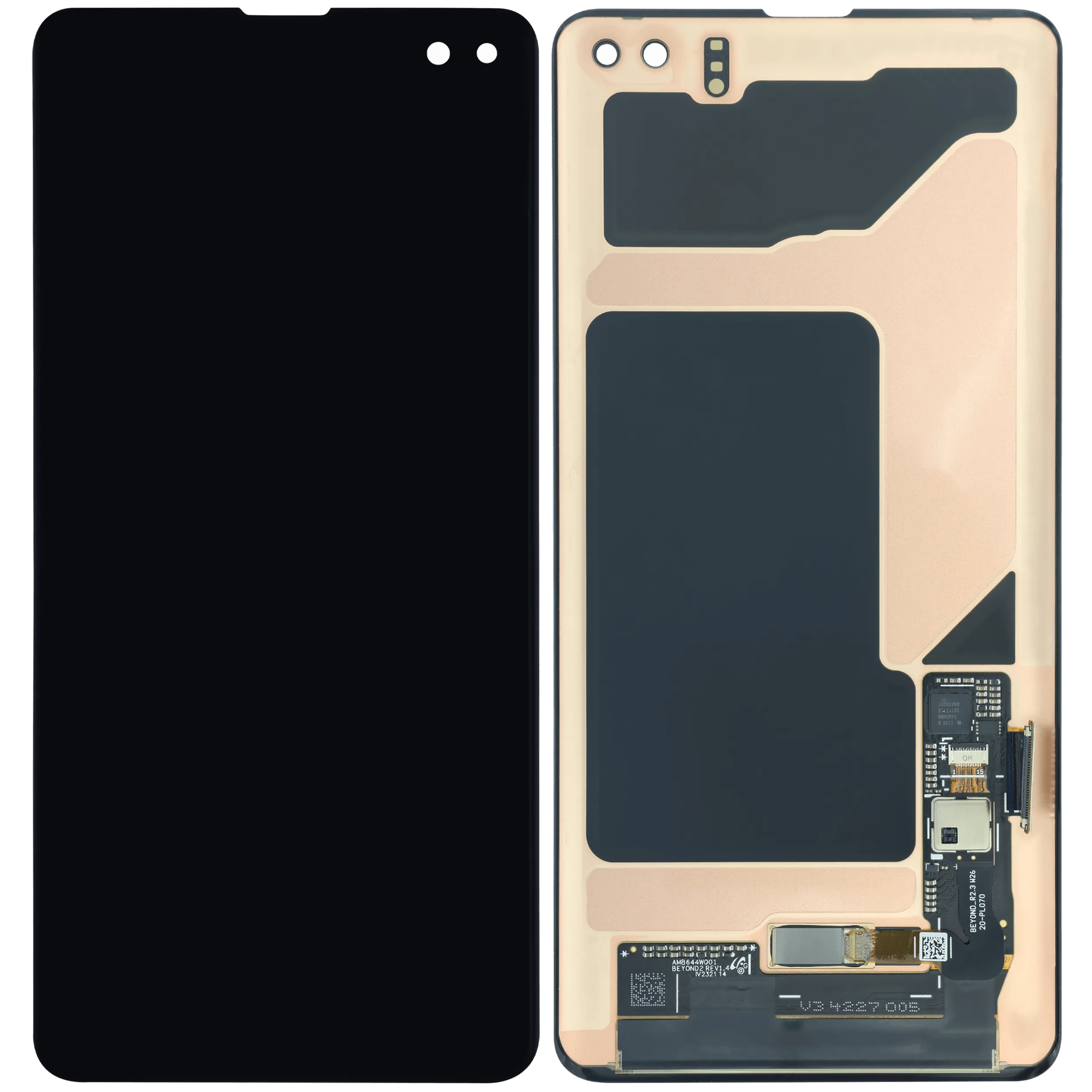 OLED Display ohne Rahmen für Samsung Galaxy S10 Plus (Service Pack) (Prism Black) – Bild 4