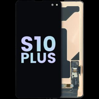 OLED Display ohne Rahmen für Samsung Galaxy S10 Plus (Service Pack) (Prism Black)